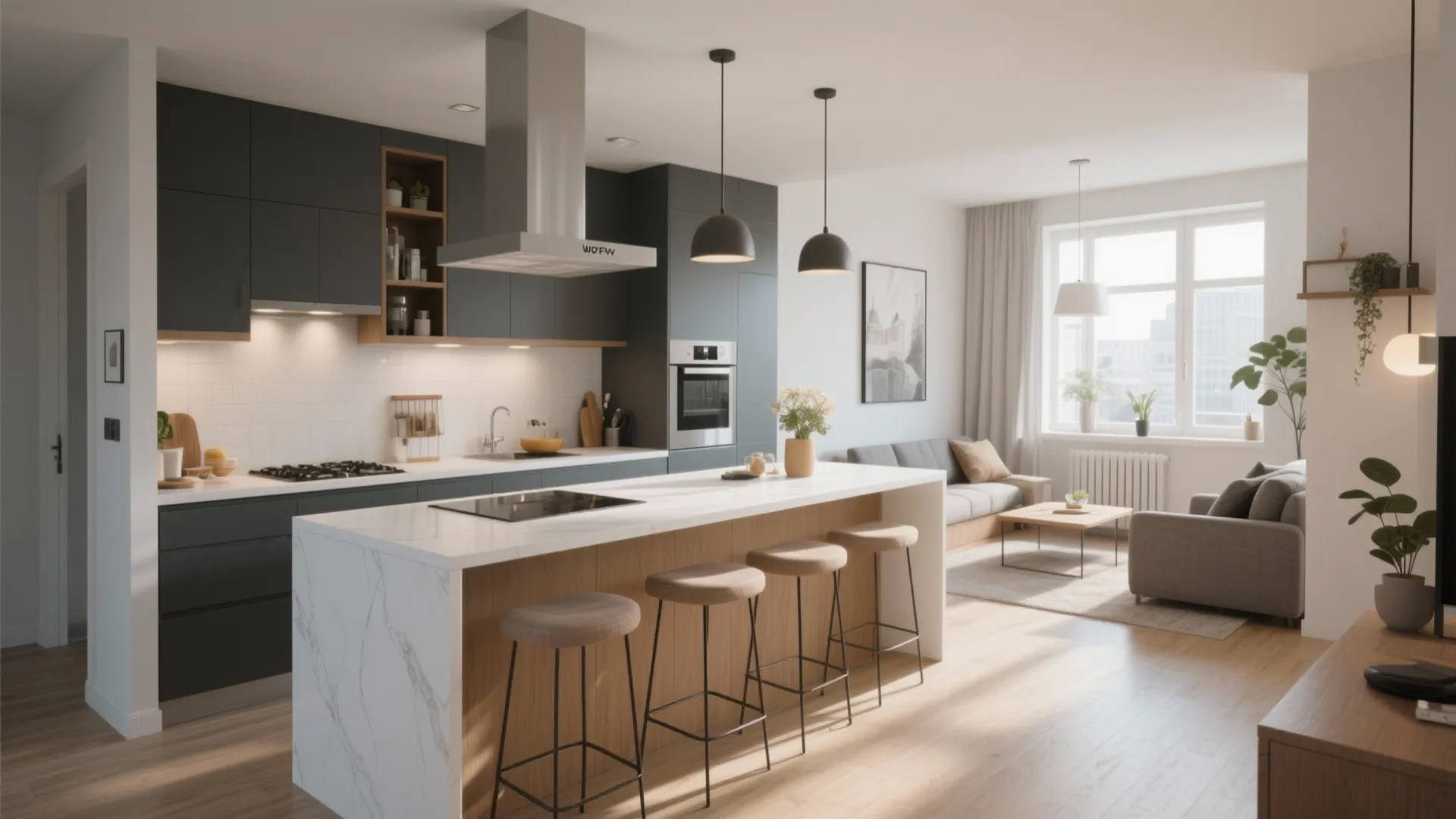 9. Integrate Seating into the Counter