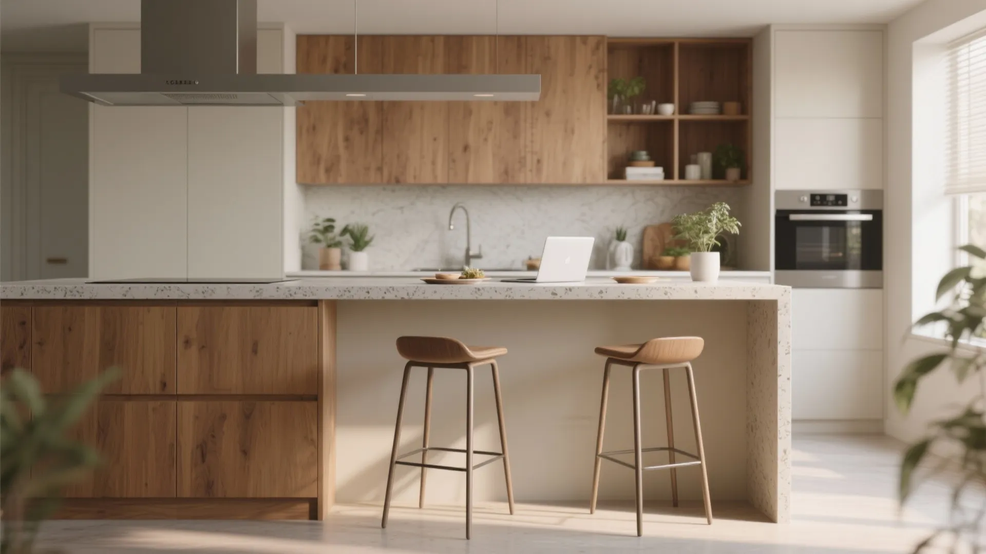 5. Counter-height two-seater: multi-use and streamlined