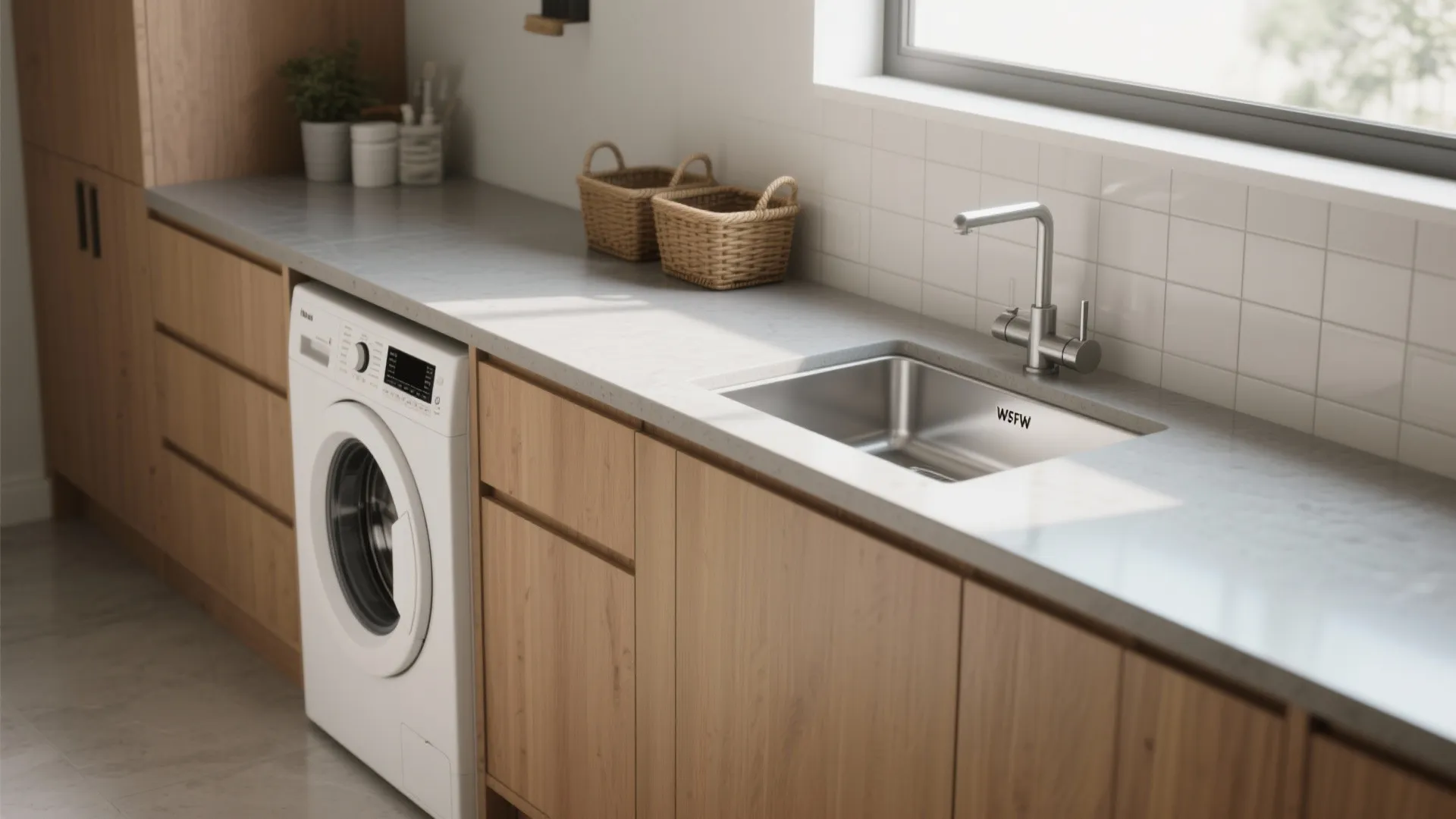 3. Integrated Counter + Sink Combo