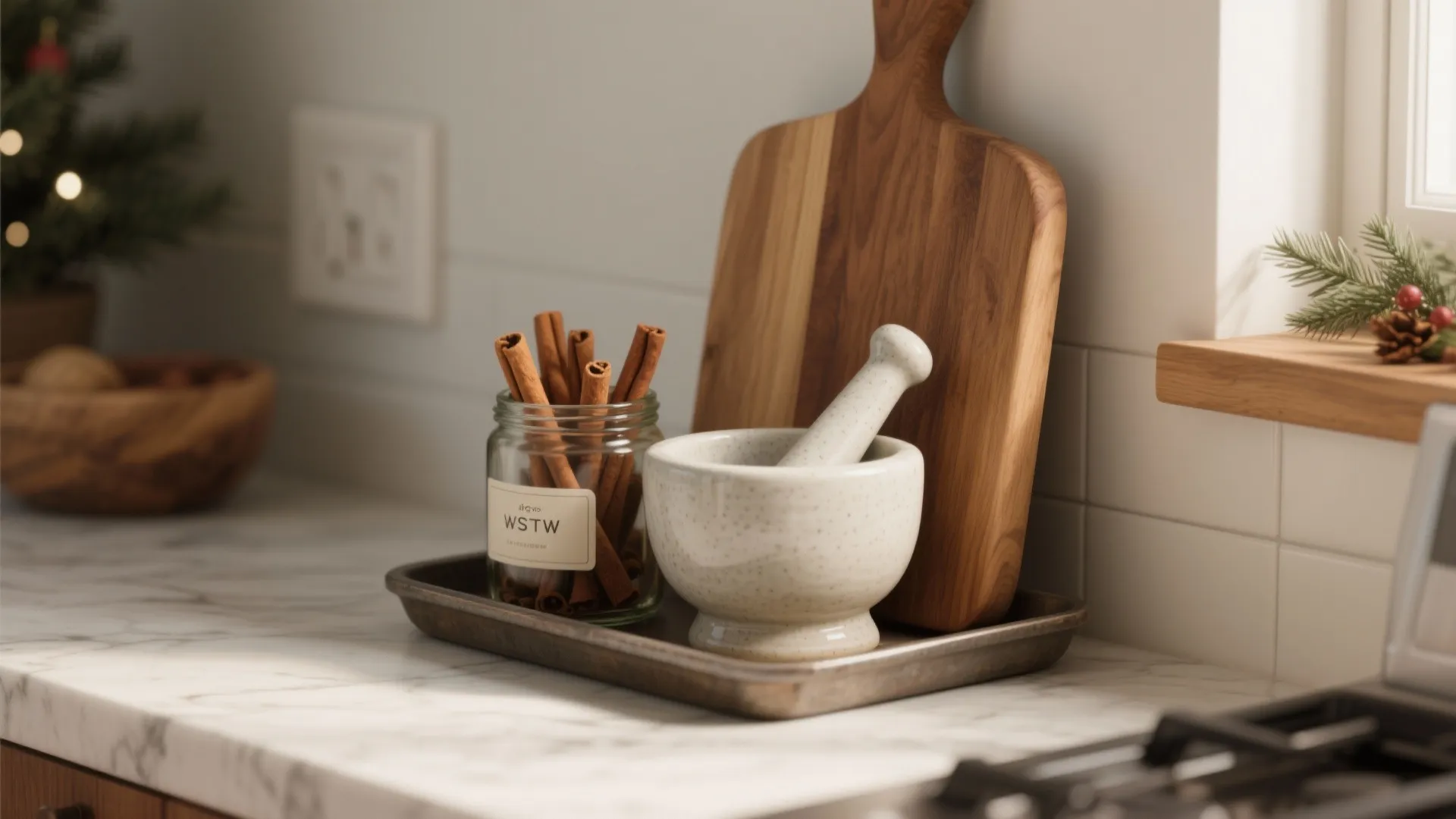 3. Countertop Vignettes with Purpose