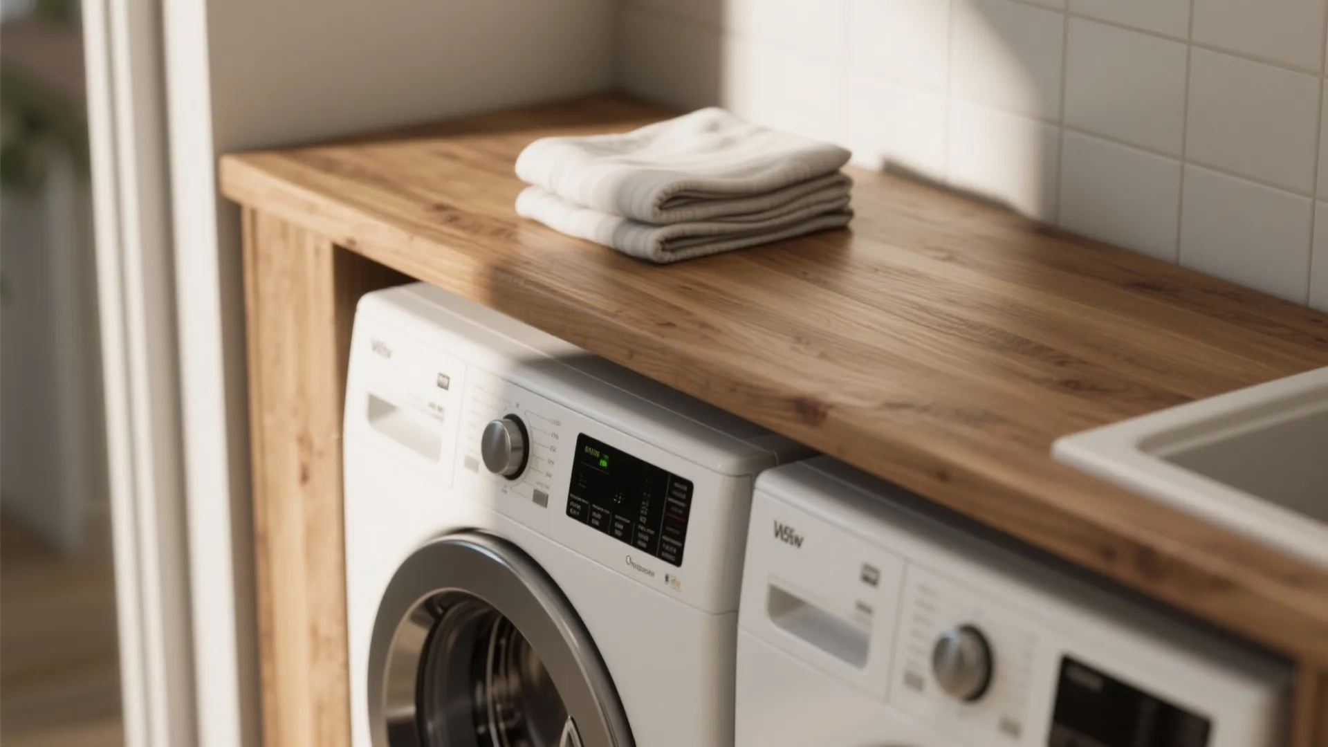 2. Countertop Overstacked Washer-Dryer