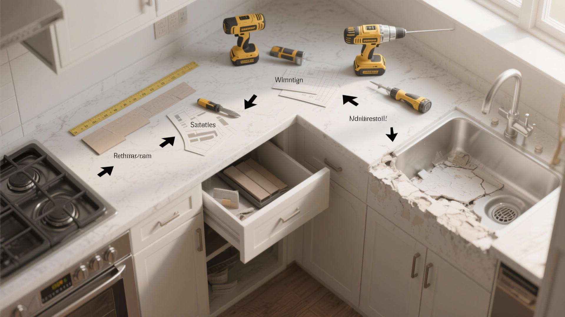 Small Kitchen Countertops Too Expensive? 5 Replacement Ideas