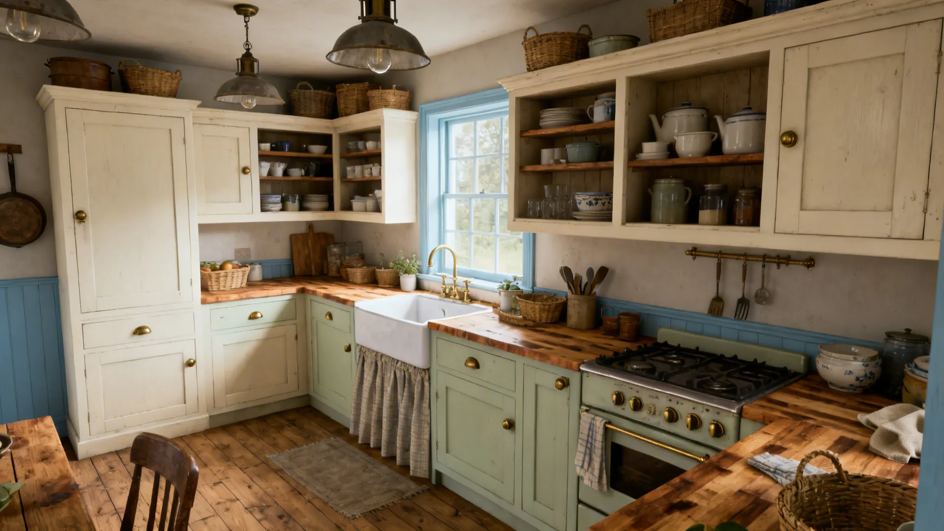 Small Kitchen Feels Cold? Country Style Kitchen Design Ideas