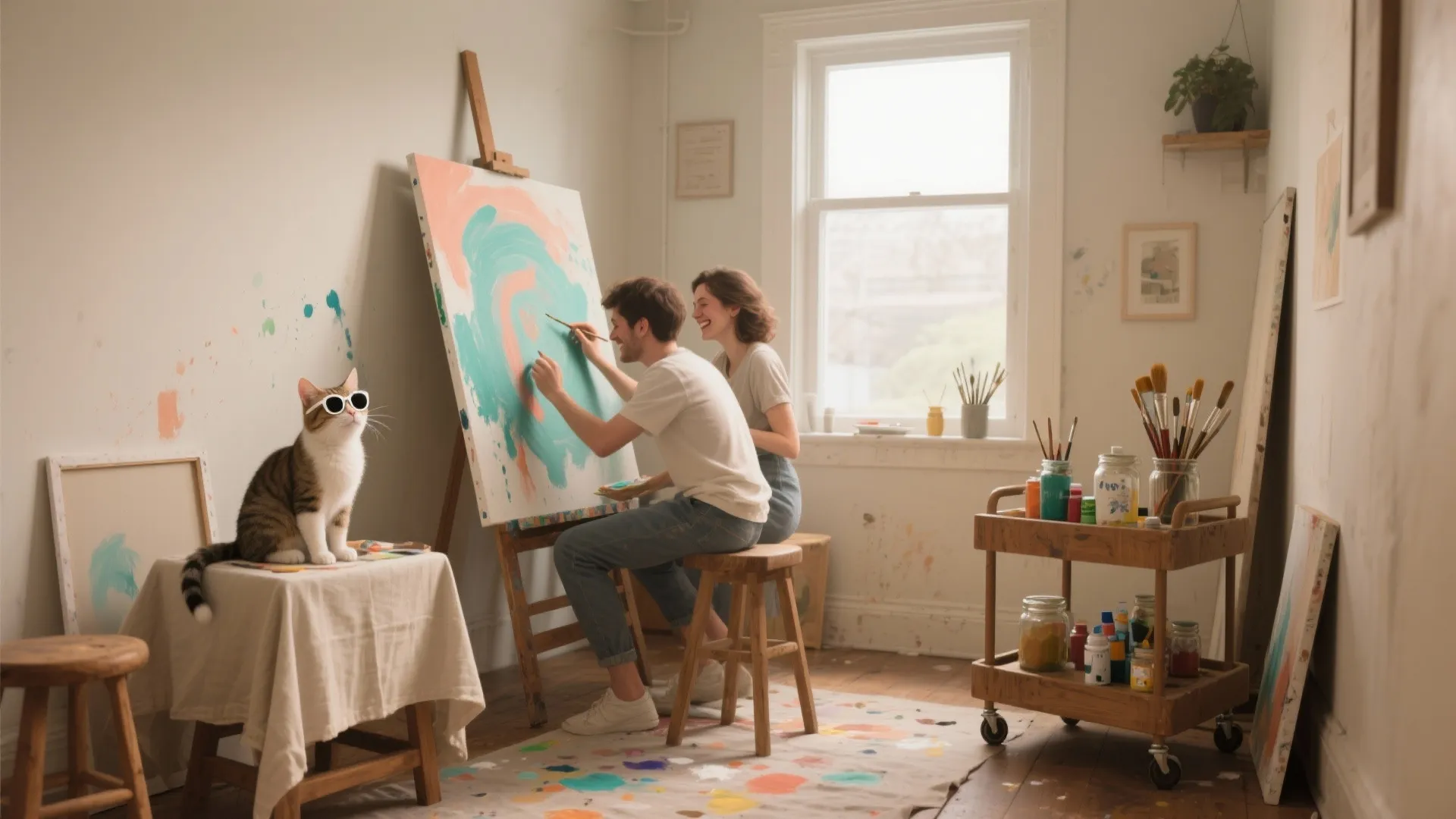 Couples Painting Ideas at Home: 5 Fun Projects: Creative, cozy and low-budget painting projects for two — I share real tips from small-space makeovers