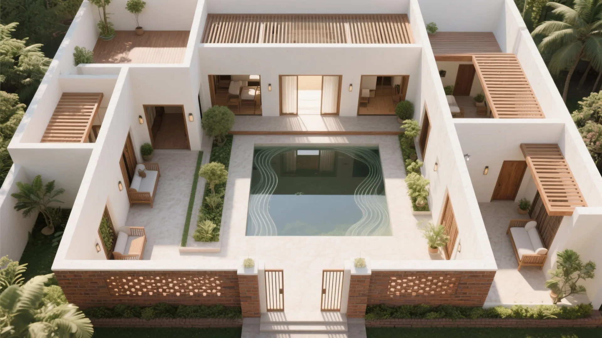 Courtyard Core, Verandas, and Vastu-Friendly Flow