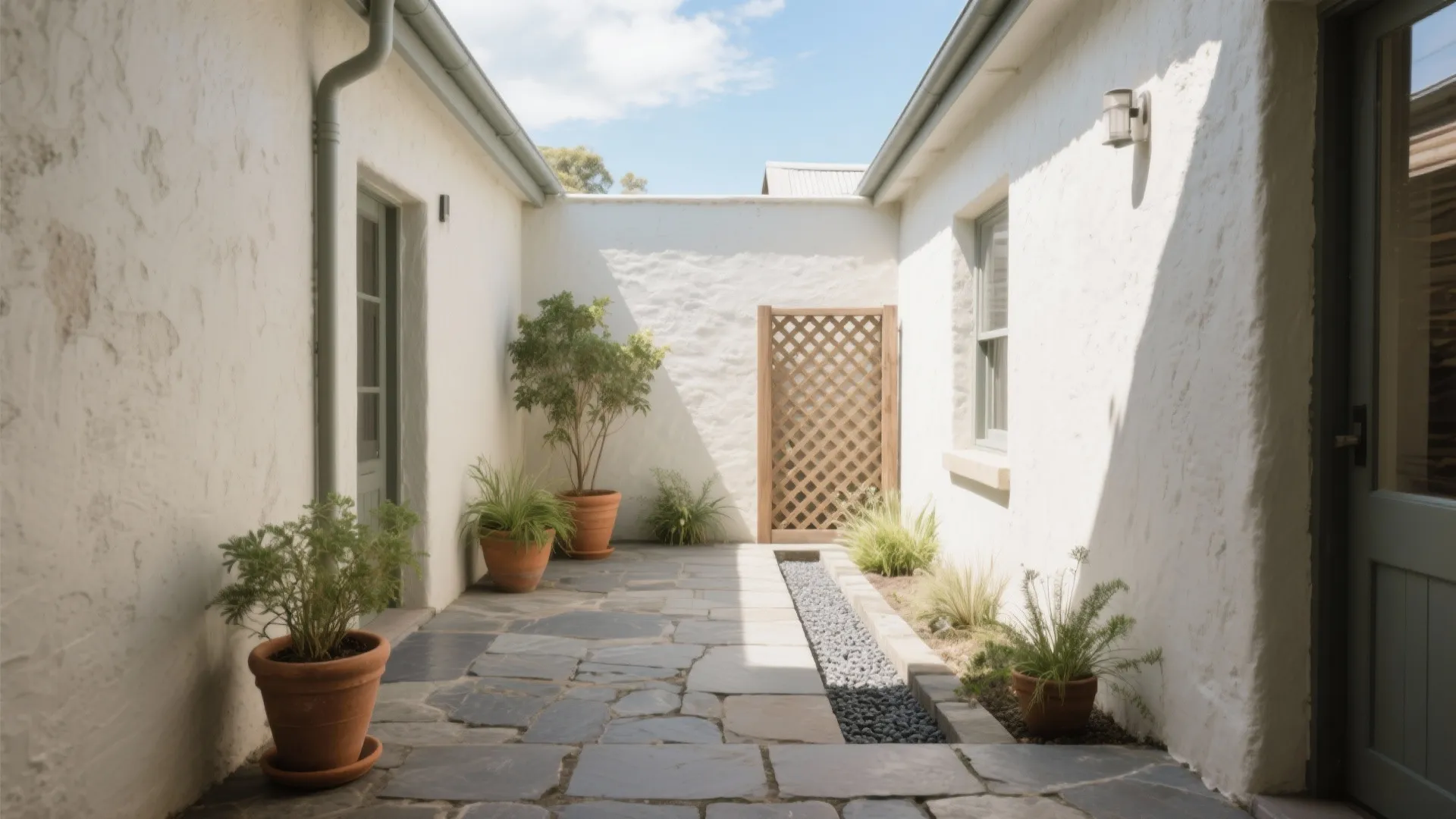 Small Courtyard and Native Materials