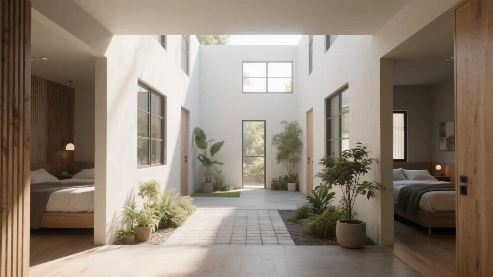 5. Courtyard-Centric Plan: light and ventilation on a budget