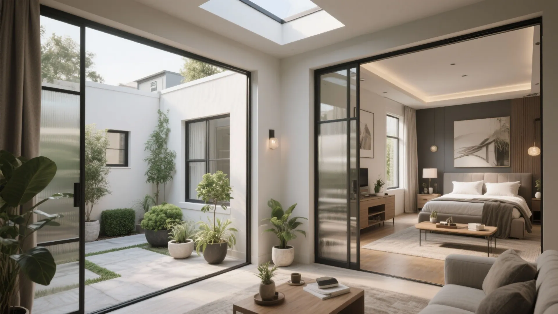 3. Courtyard-Centric Plan for Light and Air