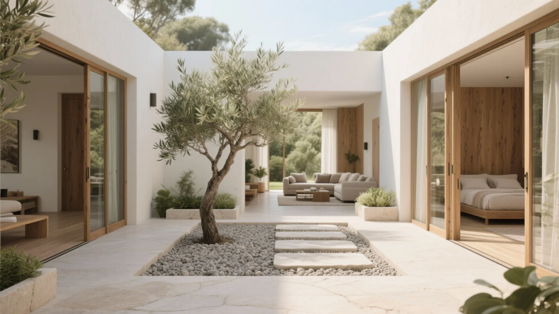 Courtyard Core for Light, Privacy, and Breeze