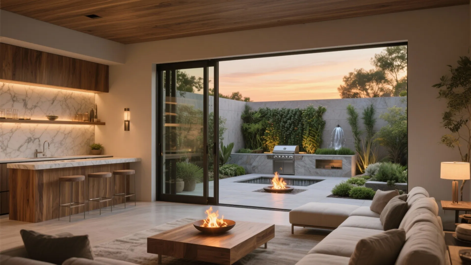 Courtyard living and indoor–outdoor synergy