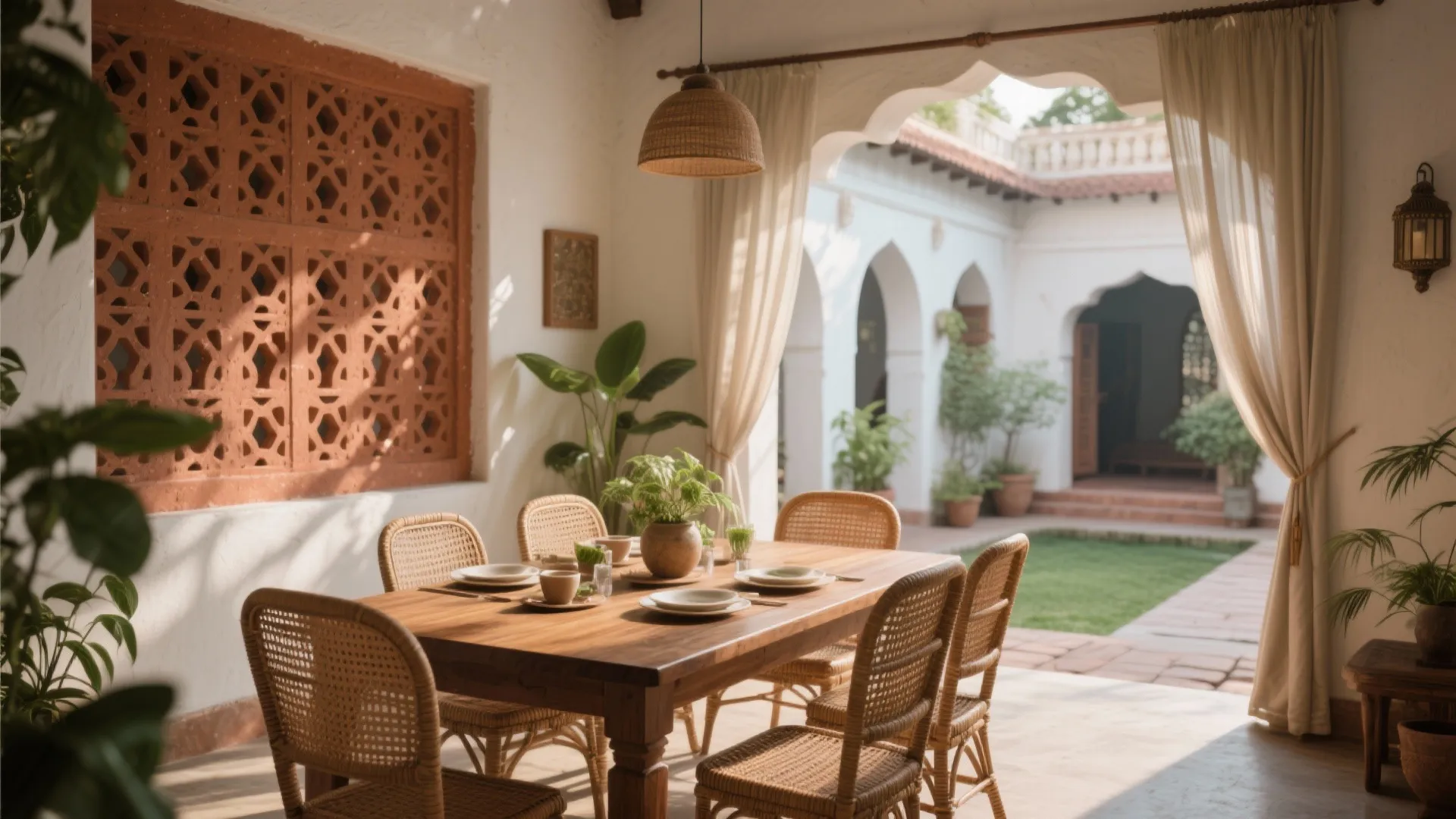 Courtyard Light & Jaali Partitions: Tradition with Purpose