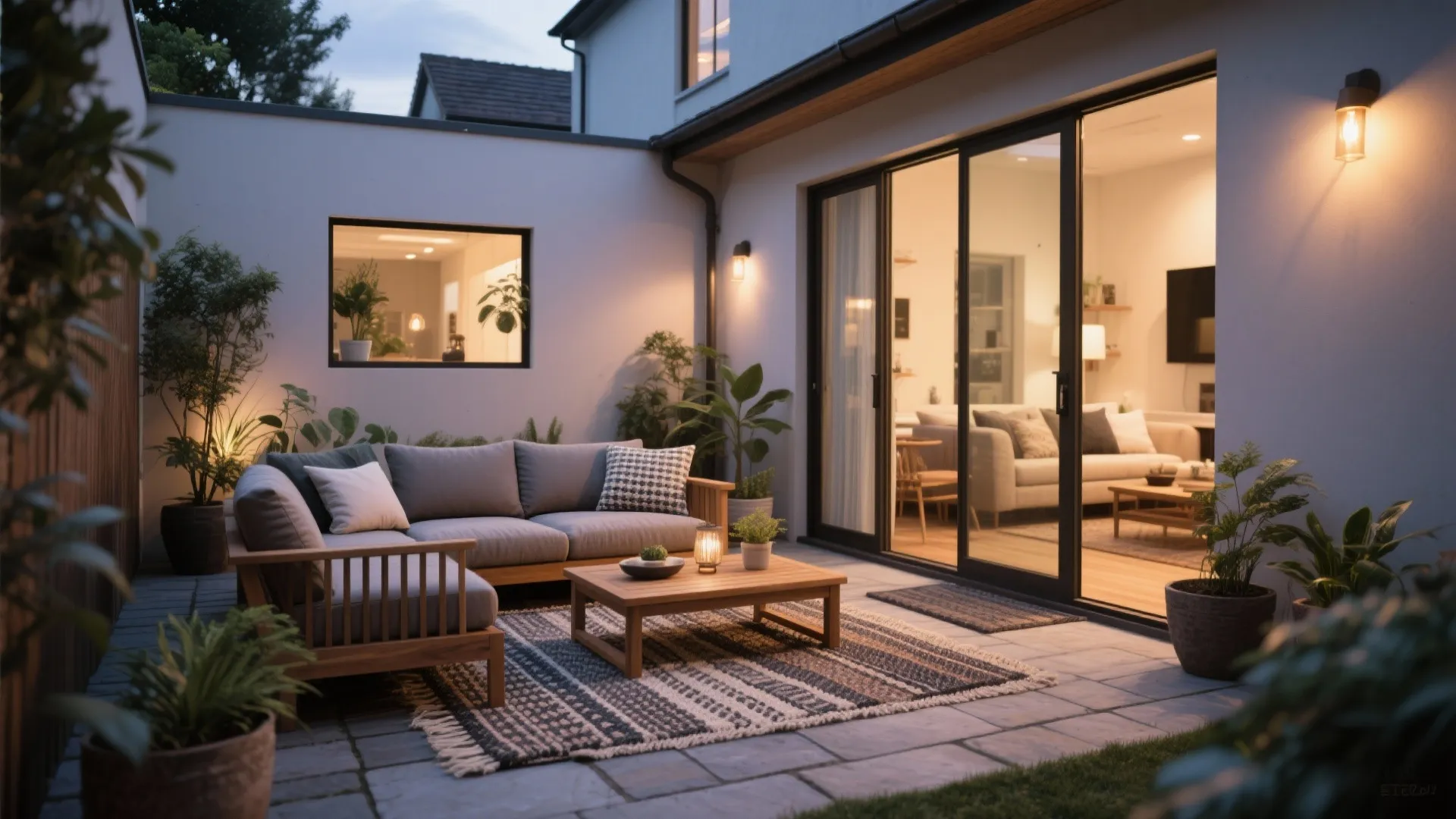 5. Extend living outdoors with courtyard styling