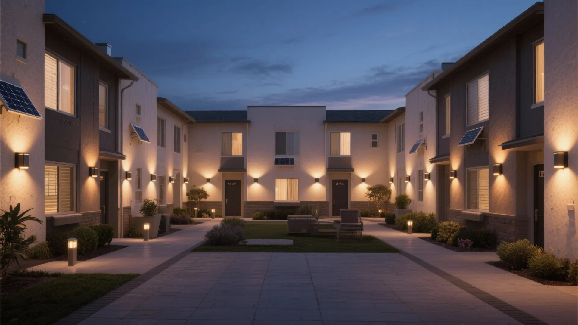 4. Decorative Sconces for Shared Courtyards