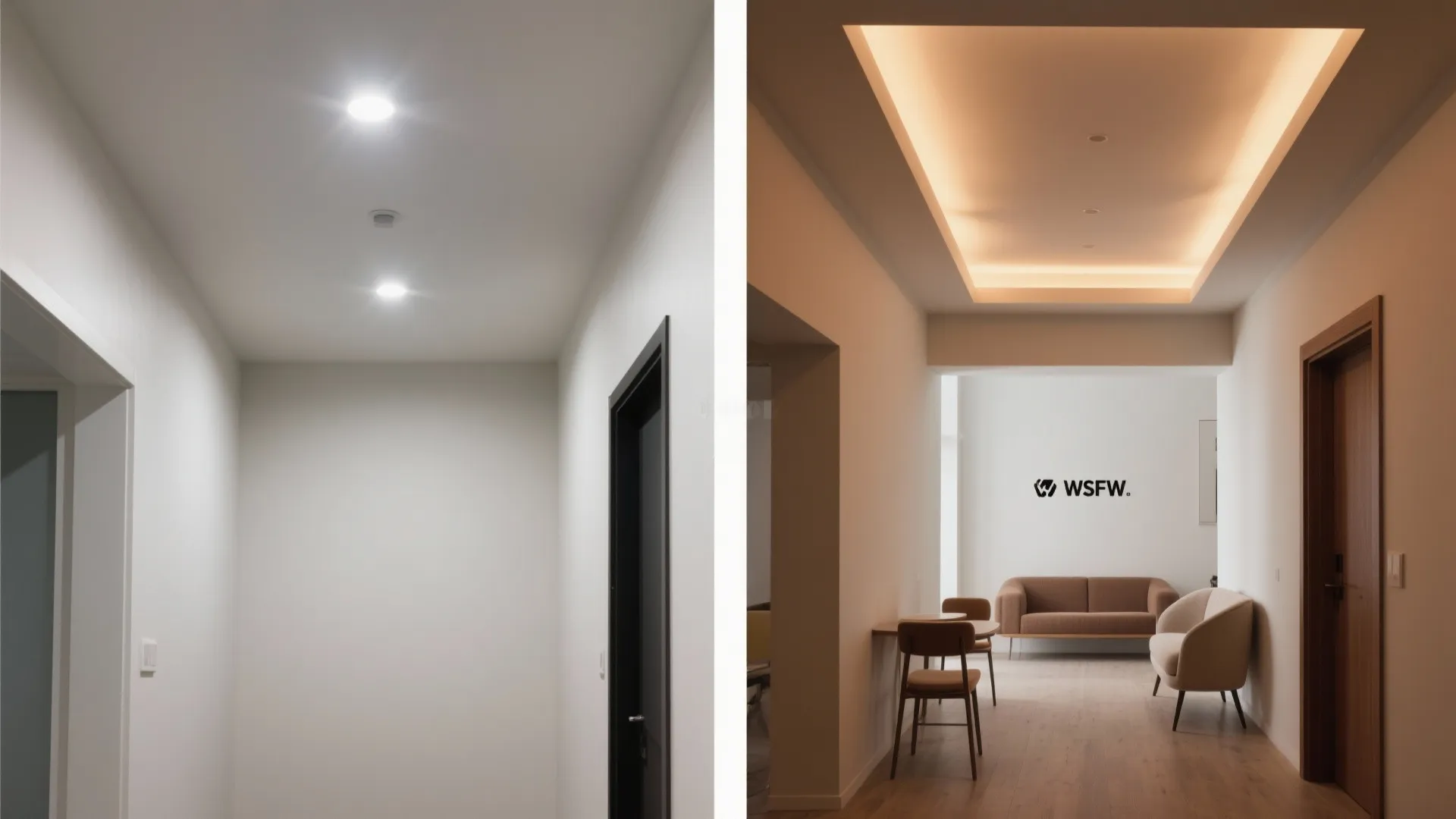 Layered POP Ceiling With Hidden Cove Lighting