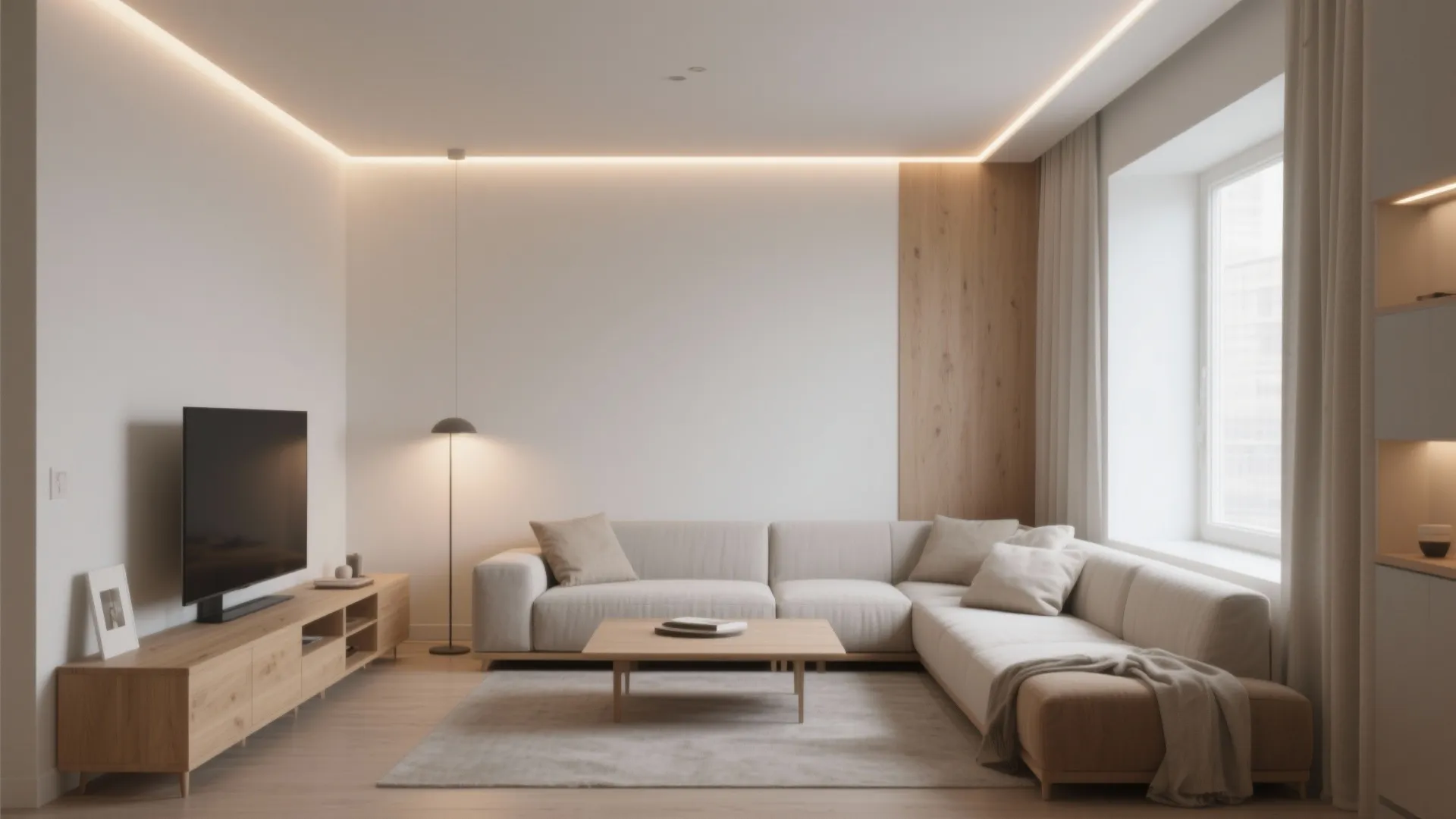 Tip 1: Float the ceiling with a subtle cove