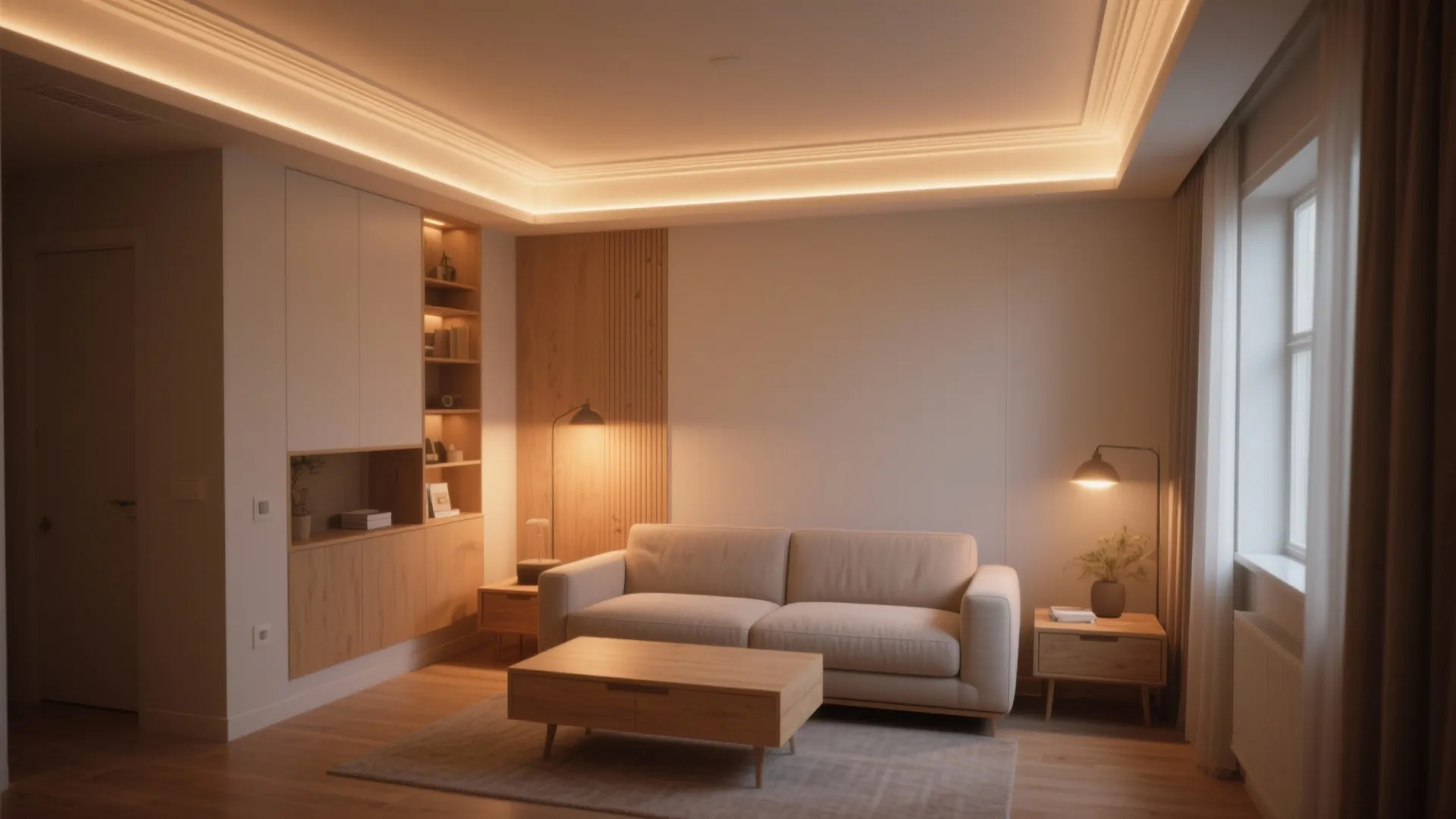 1. Cove lighting to float ceilings