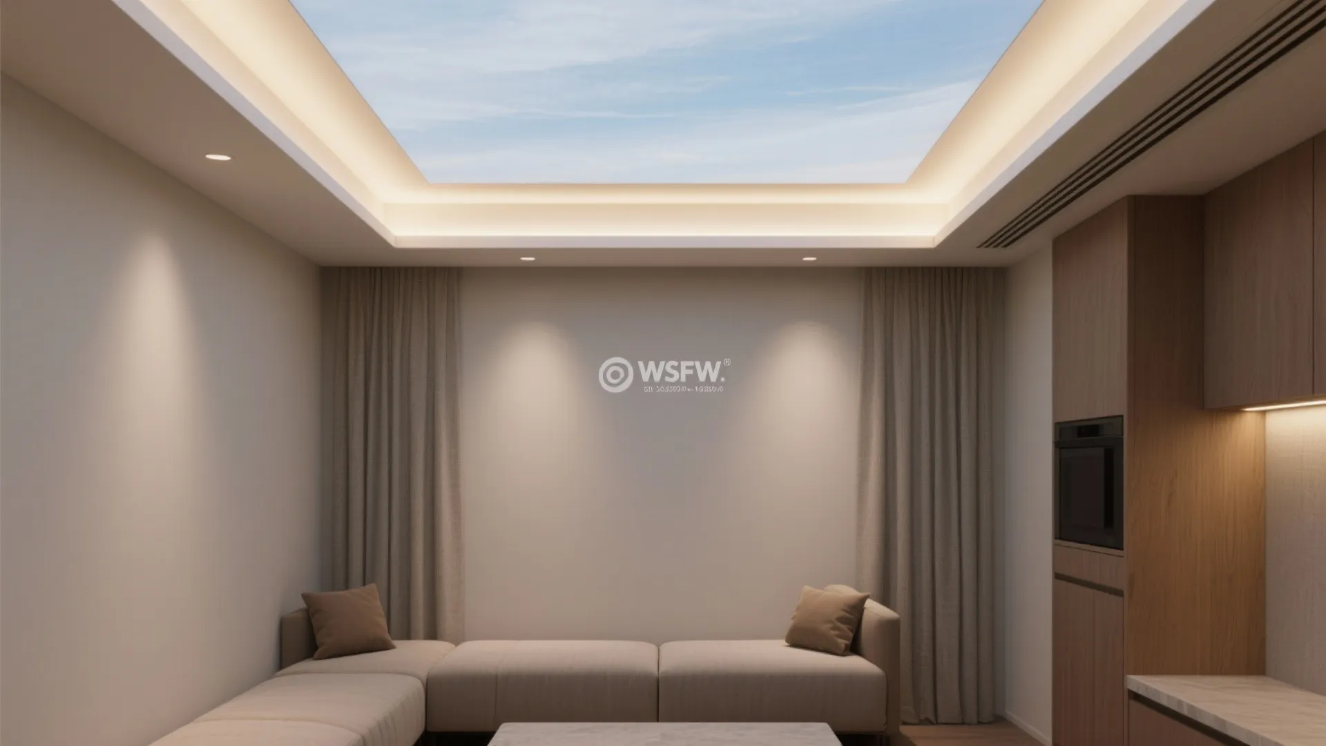 Ceiling Glow with Indirect LED (Coves and Valances)