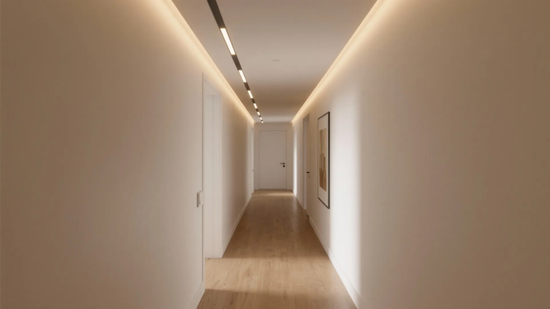 Minimalist cove ceiling for soft light