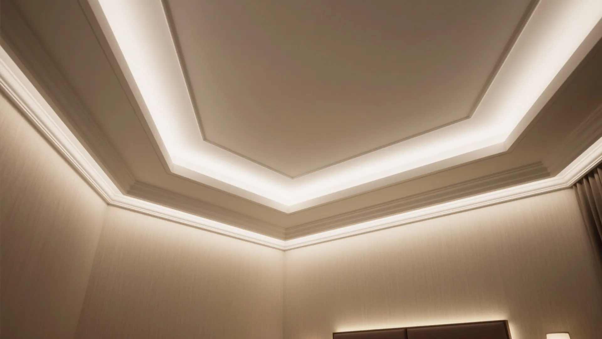 LED Cove and Ceiling Recess for Soft Glow