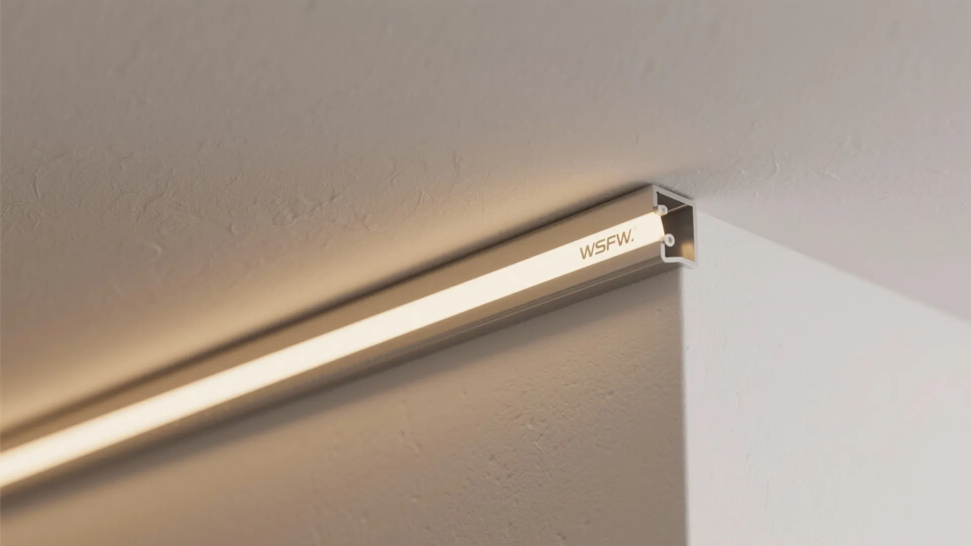 1) Minimal cove lighting with a flush plane