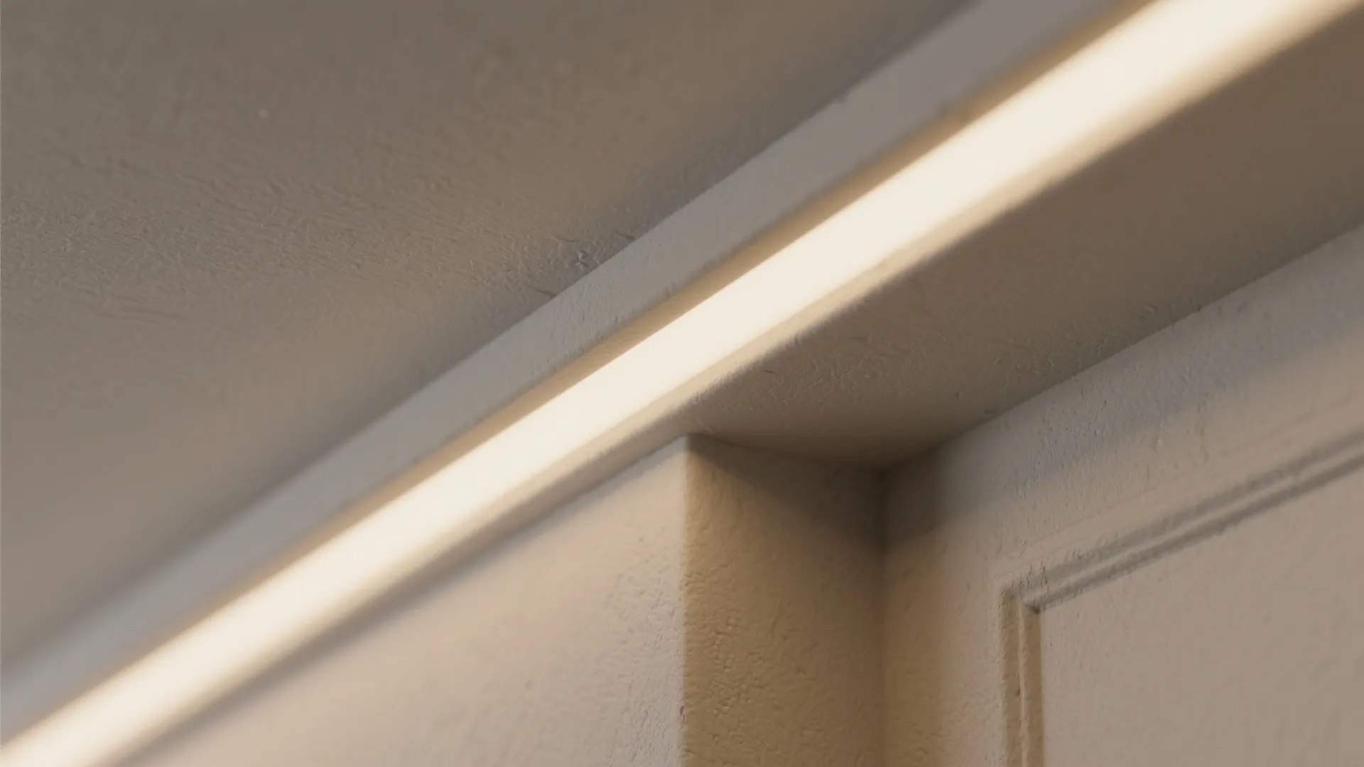 Minimal Plaster Crown with Soft Cove Lighting