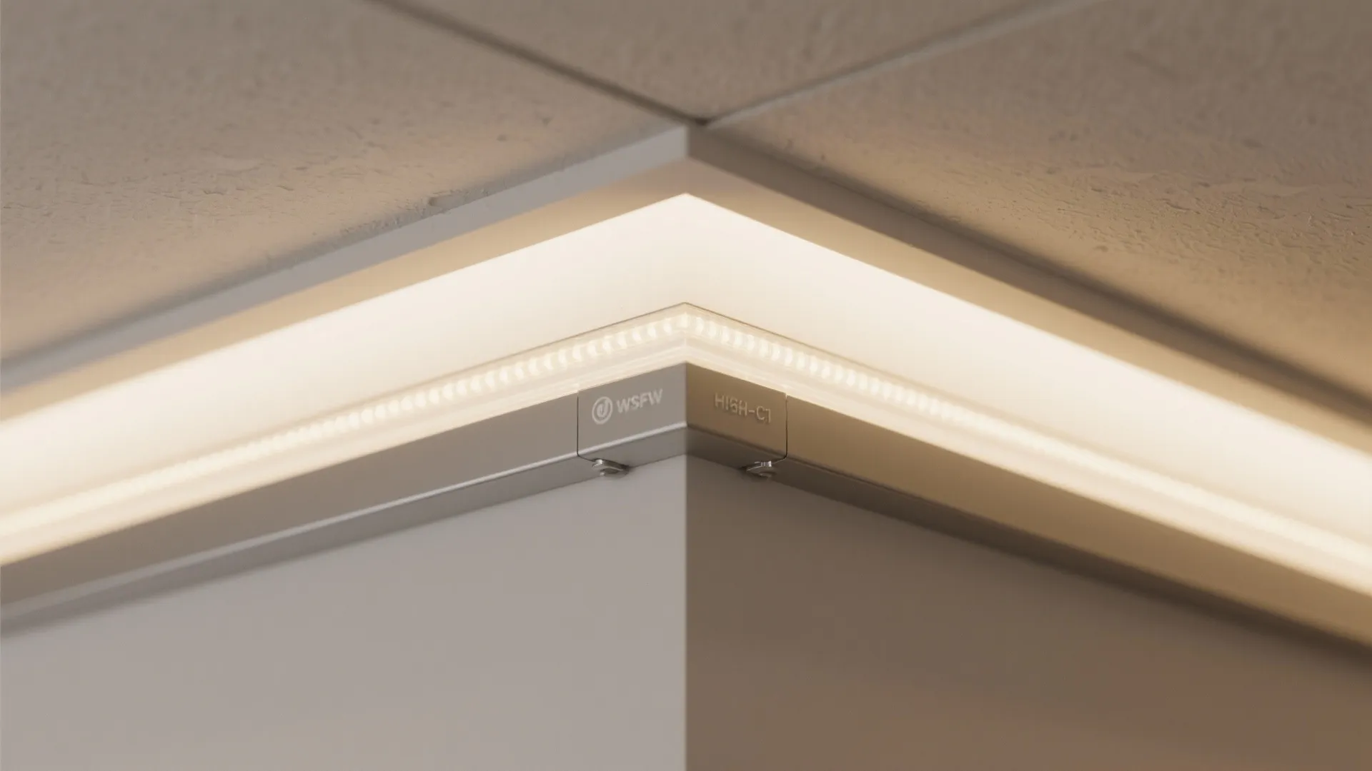 Indirect cove lighting with a slim center