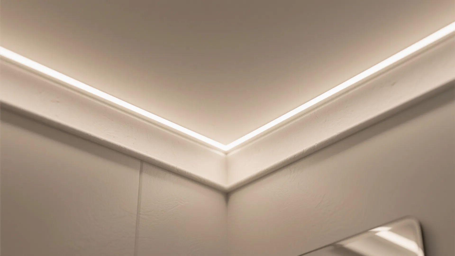 Soft LED Cove Lighting with Matte Ceiling