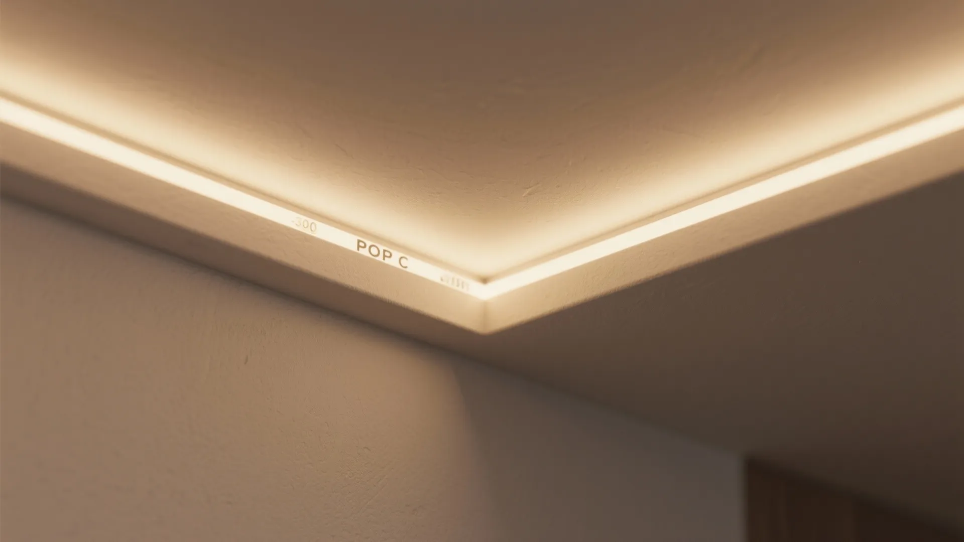 1) Soft Cove + Slim Recess: Floating light for low halls