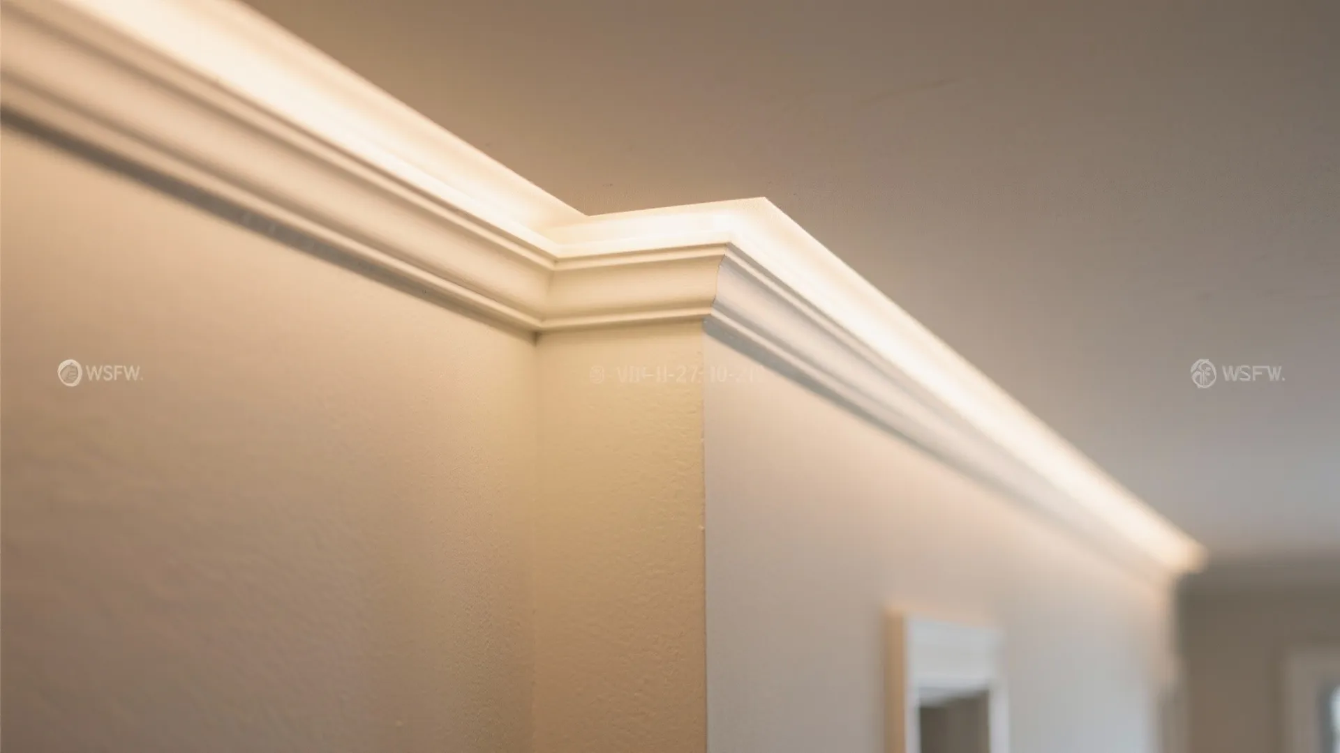 Minimalist recessed ceiling with cove lighting