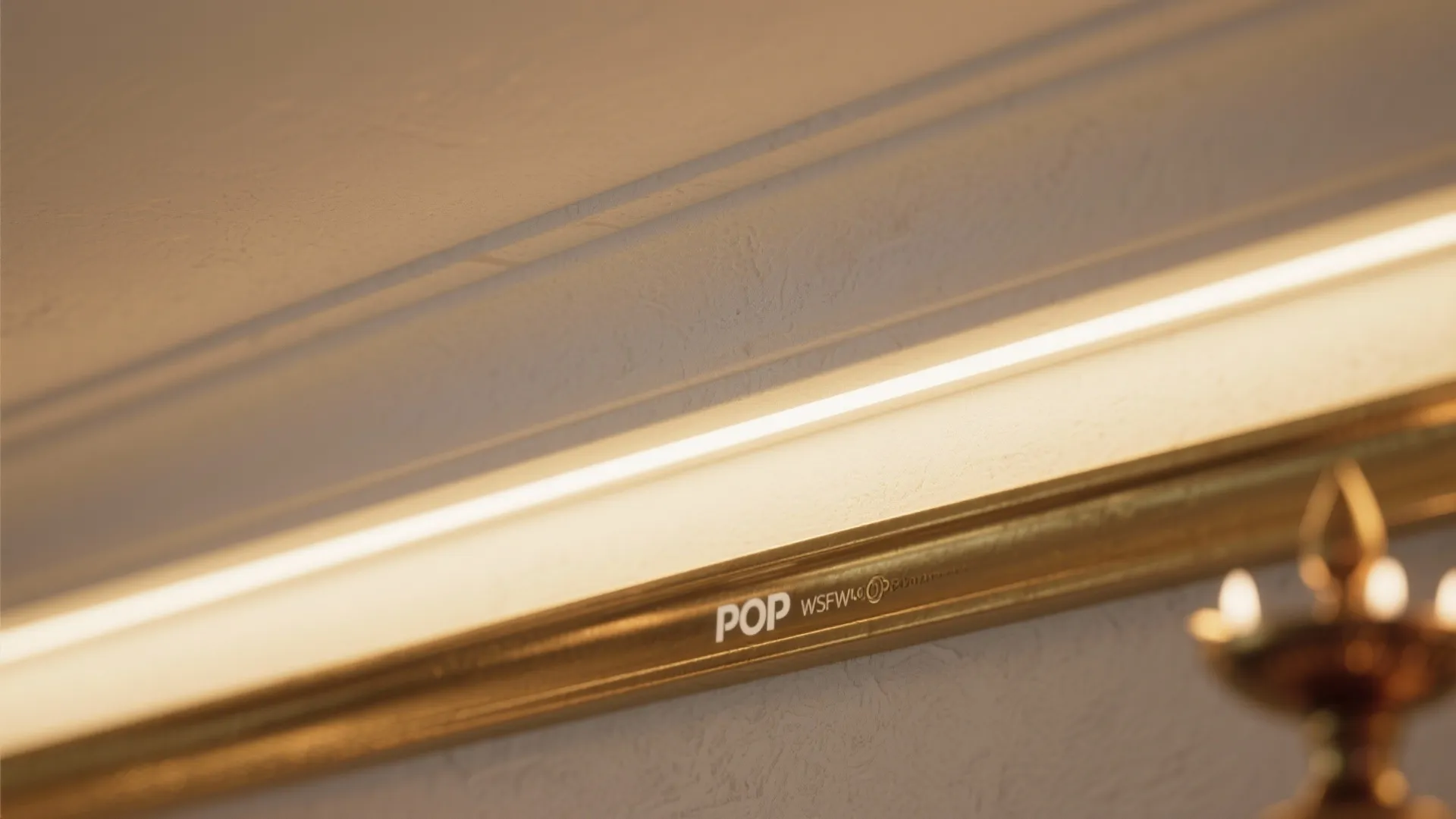 Minimal POP ceiling with soft cove lighting