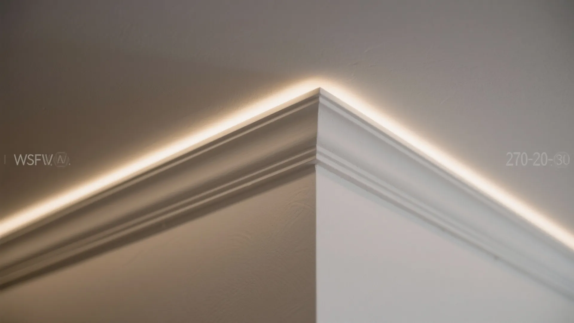 Minimal recessed bands with soft indirect lighting
