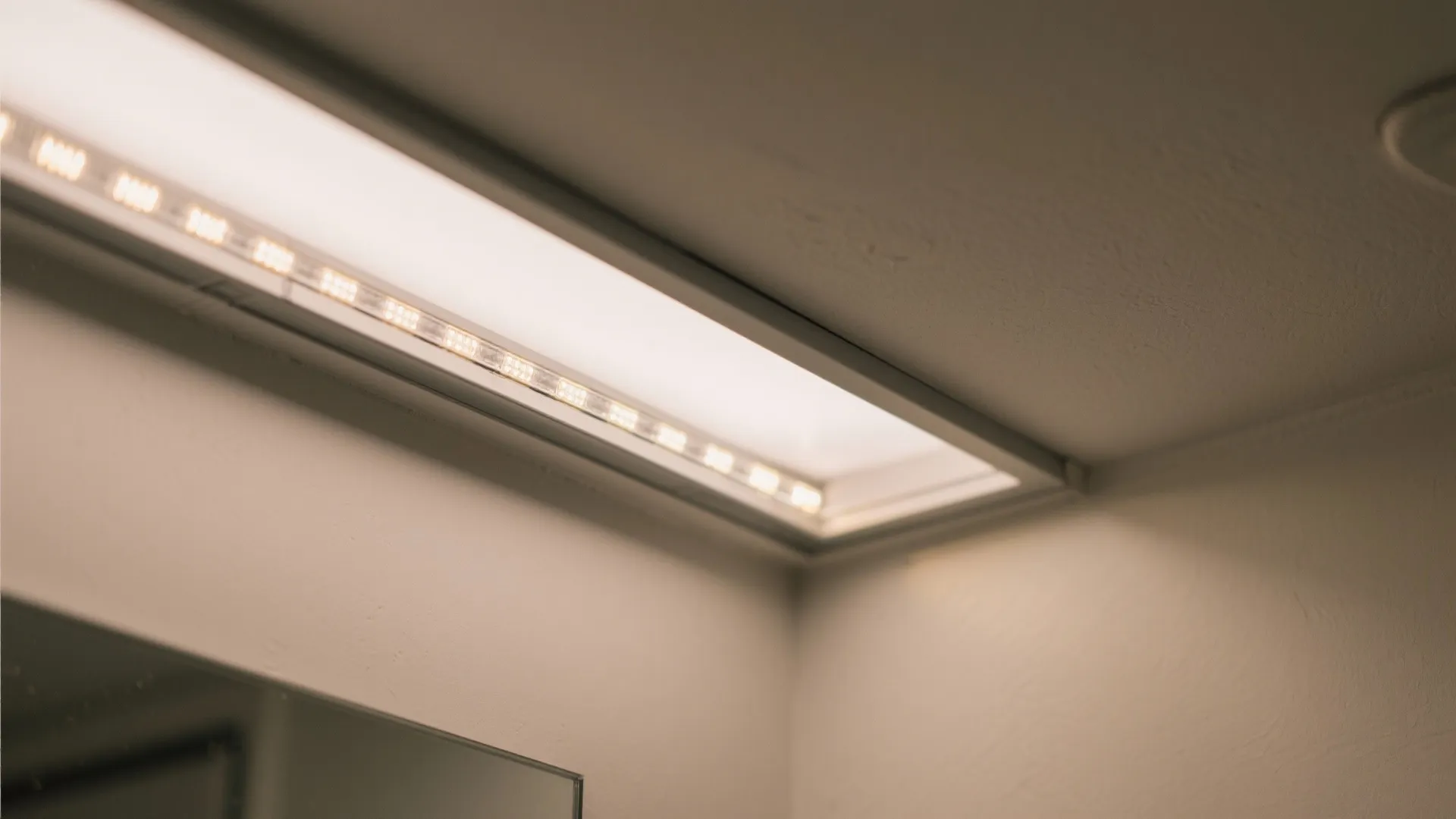 Layered LED cove lighting for a soft glow