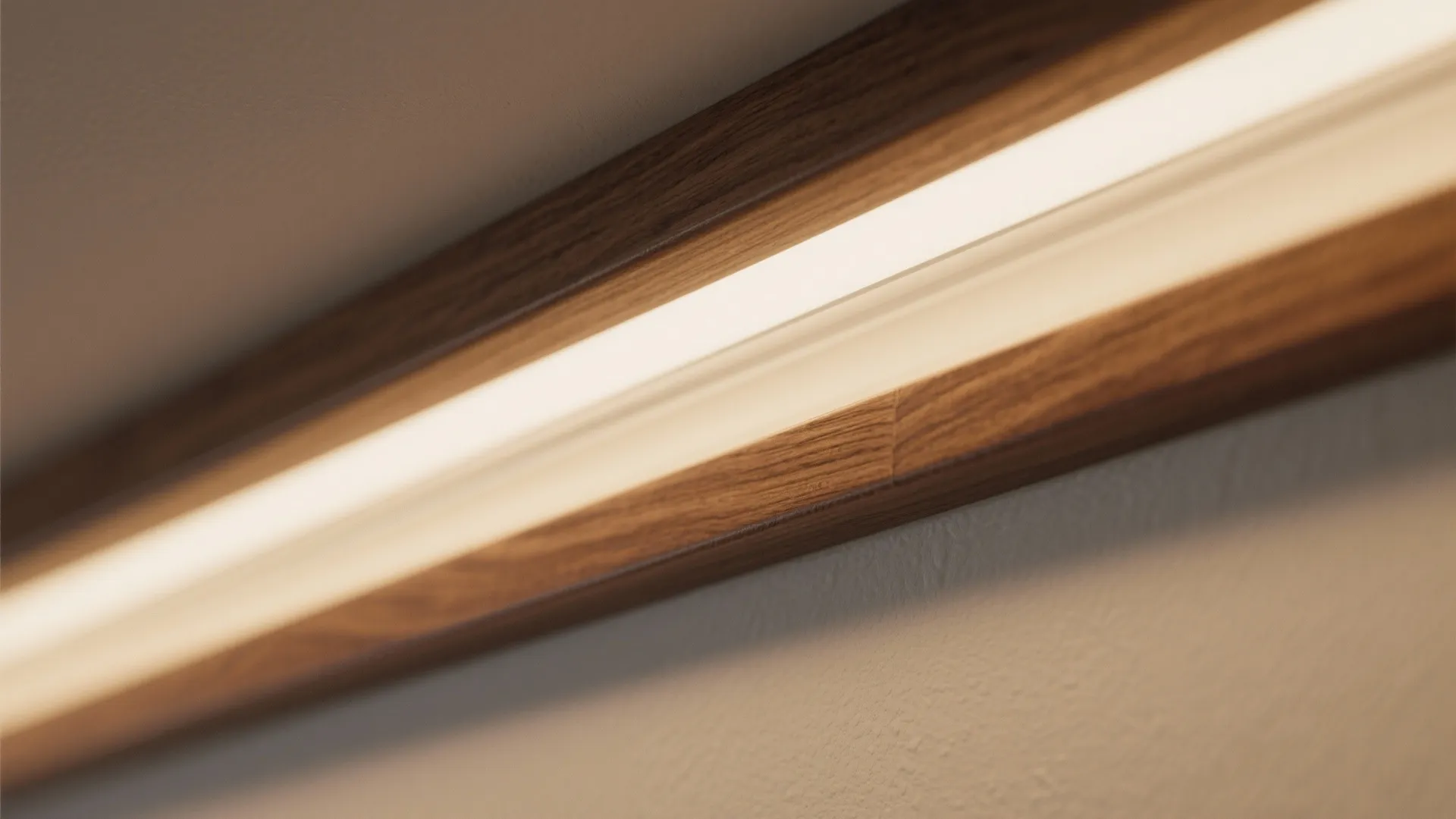 Warm Wood Perimeter Cove with Central Fan or Pendant