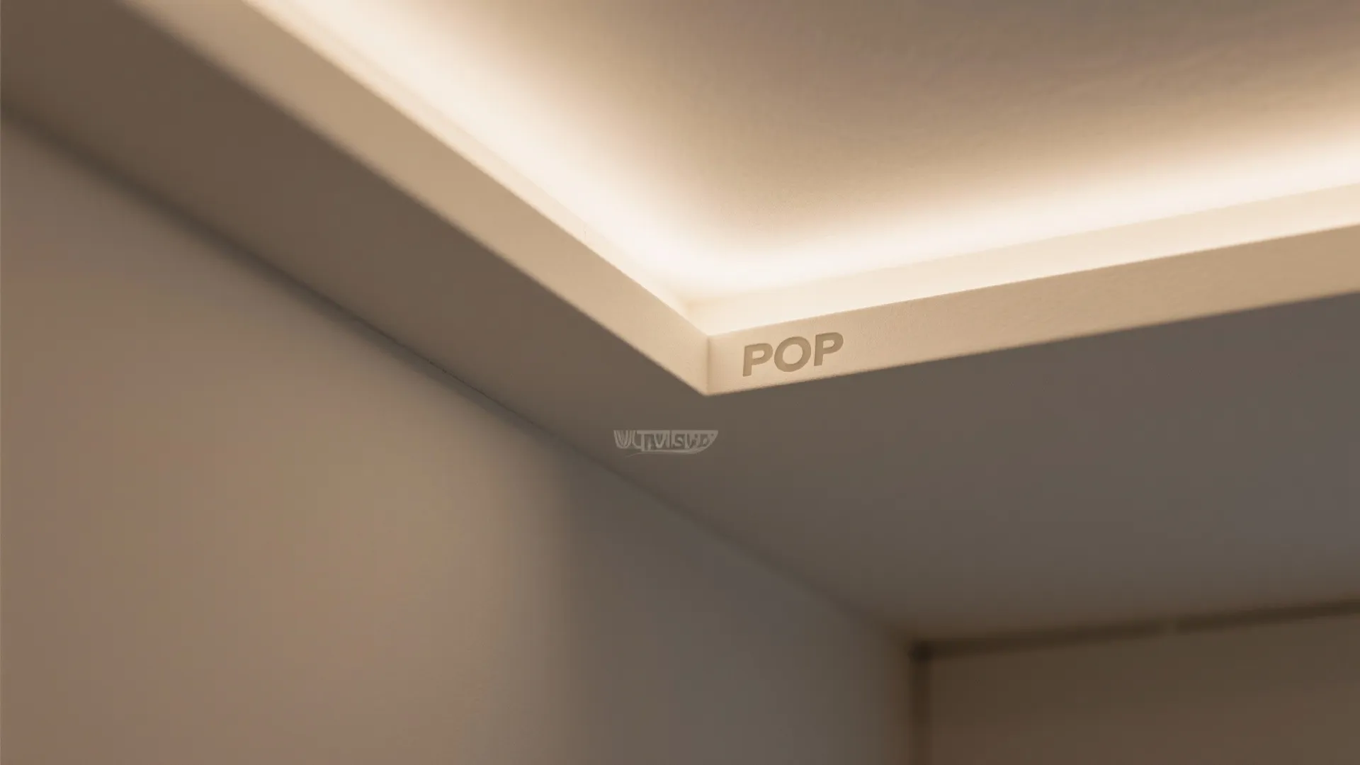 1) Minimal Cove POP Ceiling for a Calm Hall