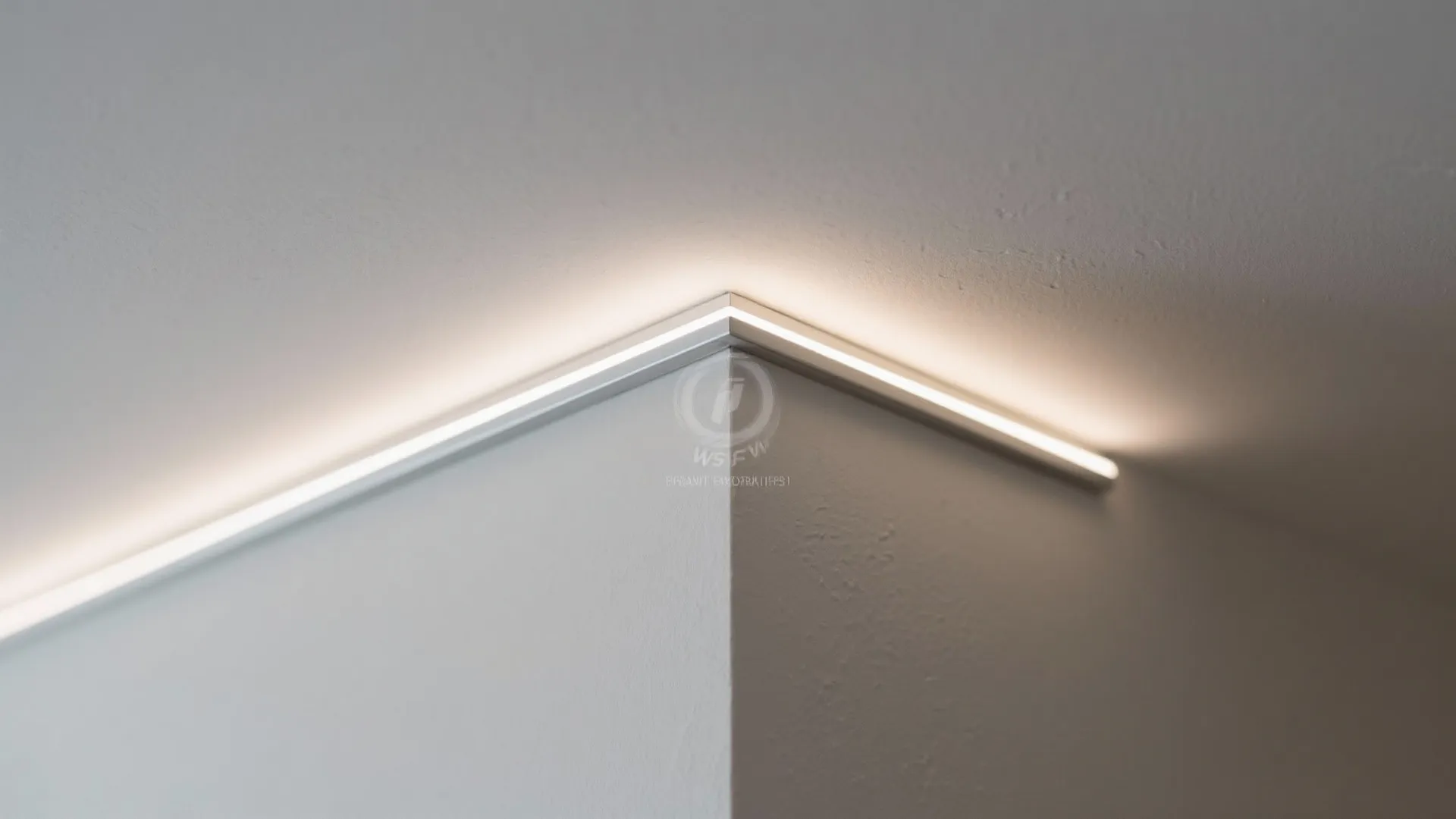 Recessed Panel Ceiling with Slim Cove Lighting