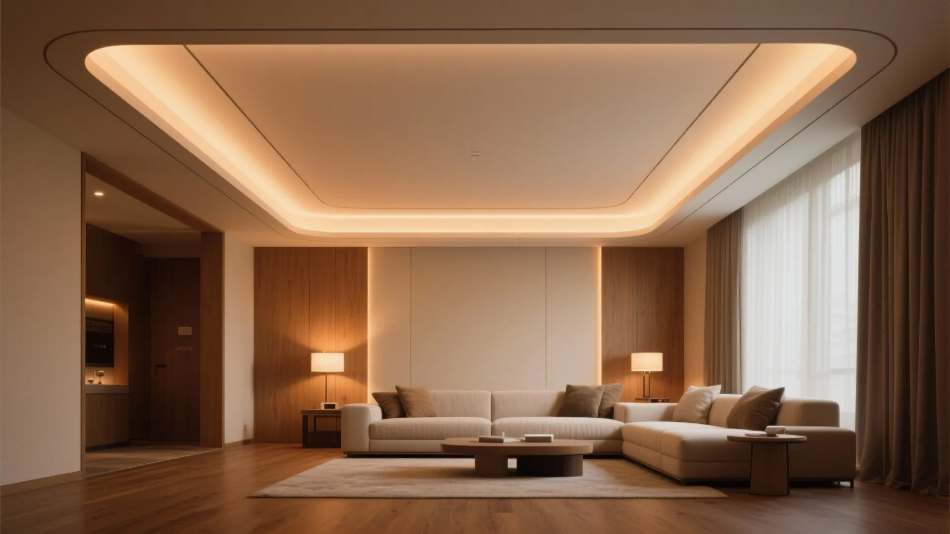 Cove Lighting With Gentle Drop (Floating Edge)