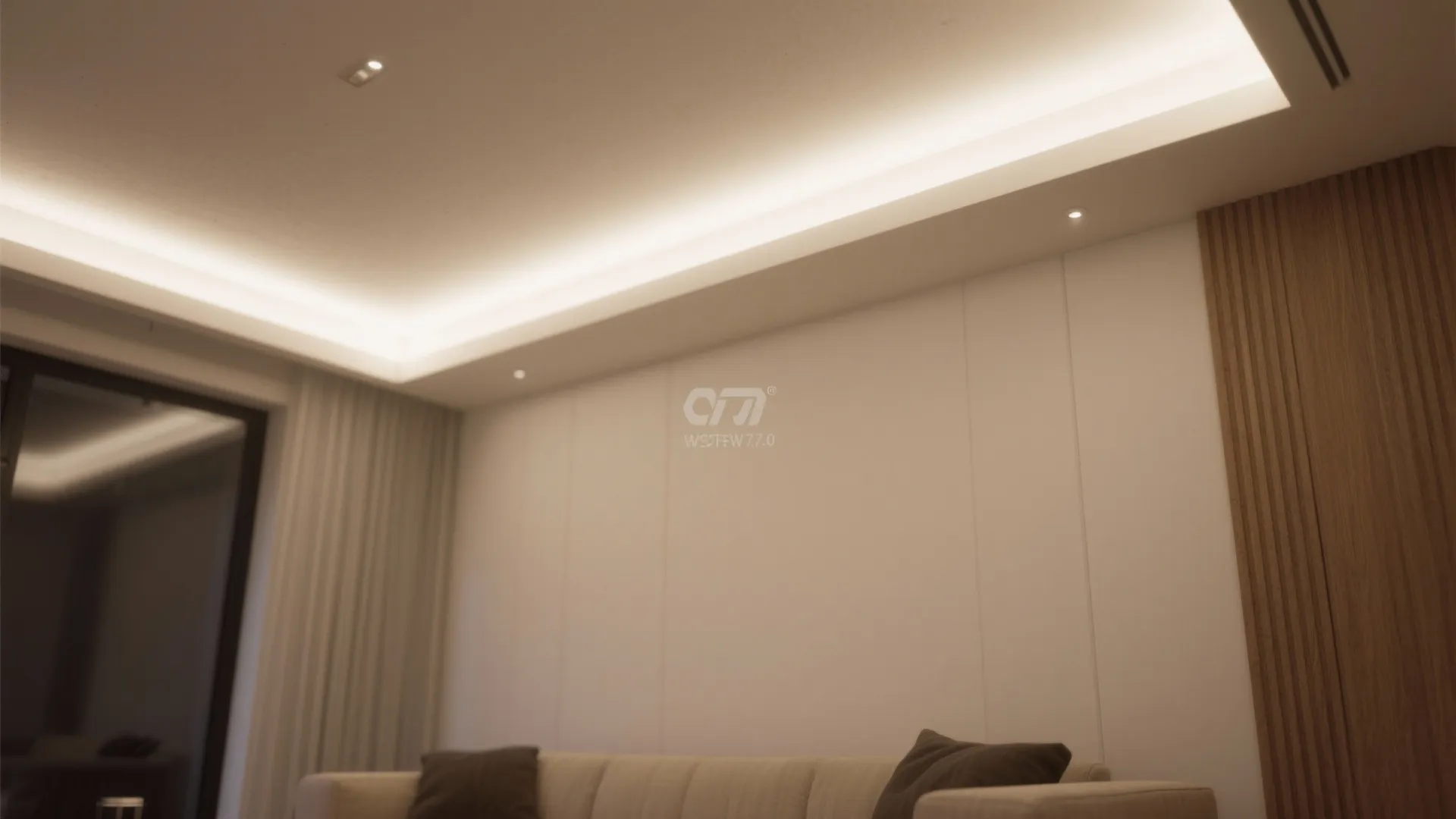 1. Cove lighting for a floating ceiling feel