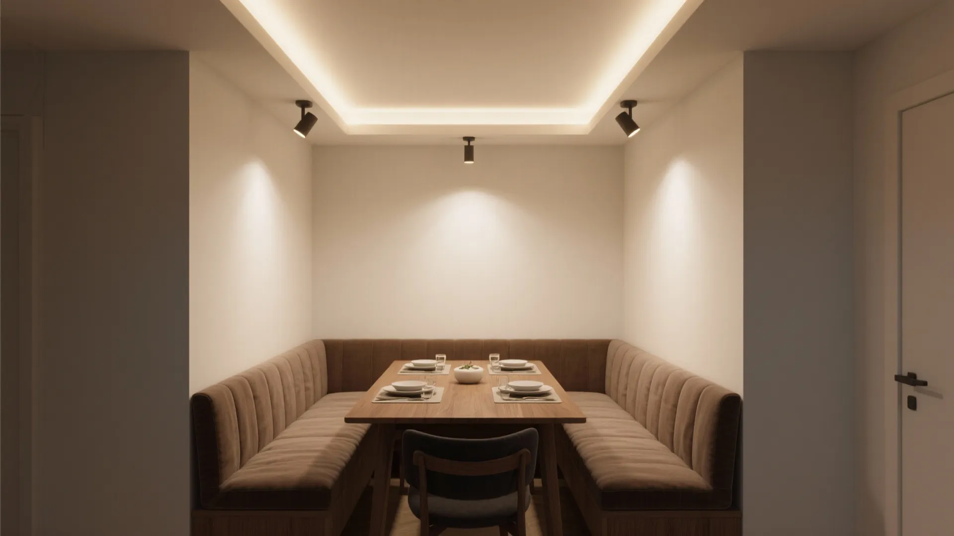 Layered Cove Lighting with a Clean Gypsum Frame