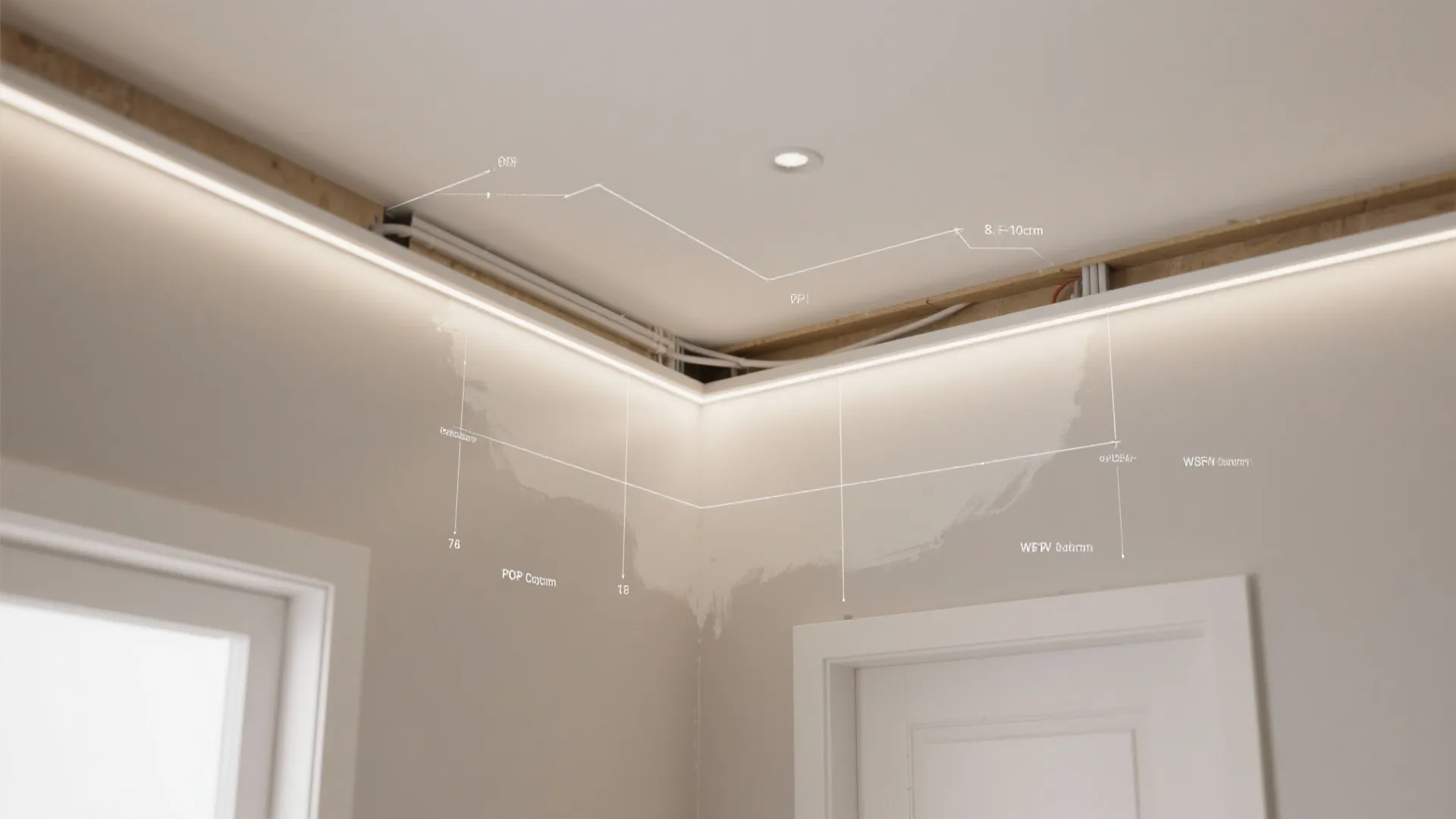 Minimal POP Cove Corners with Warm Glow