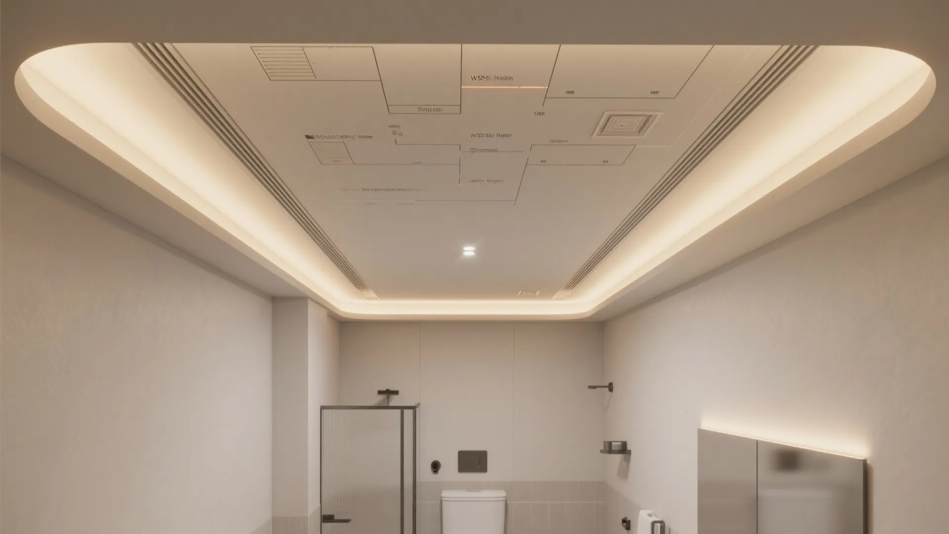 Clean Drop Ceiling with Hidden LED Coves