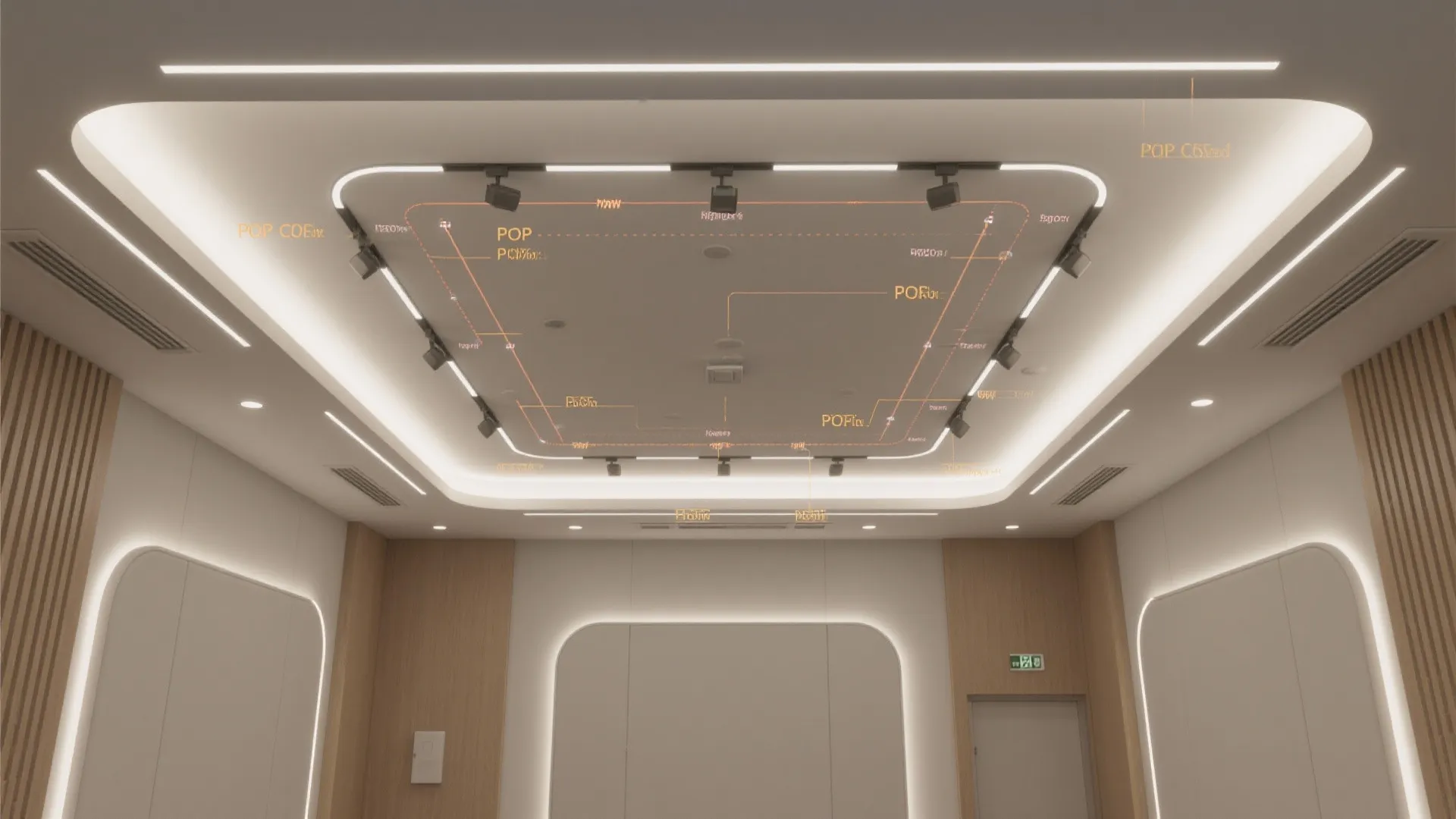 Soft Cove Lighting with POP Channels