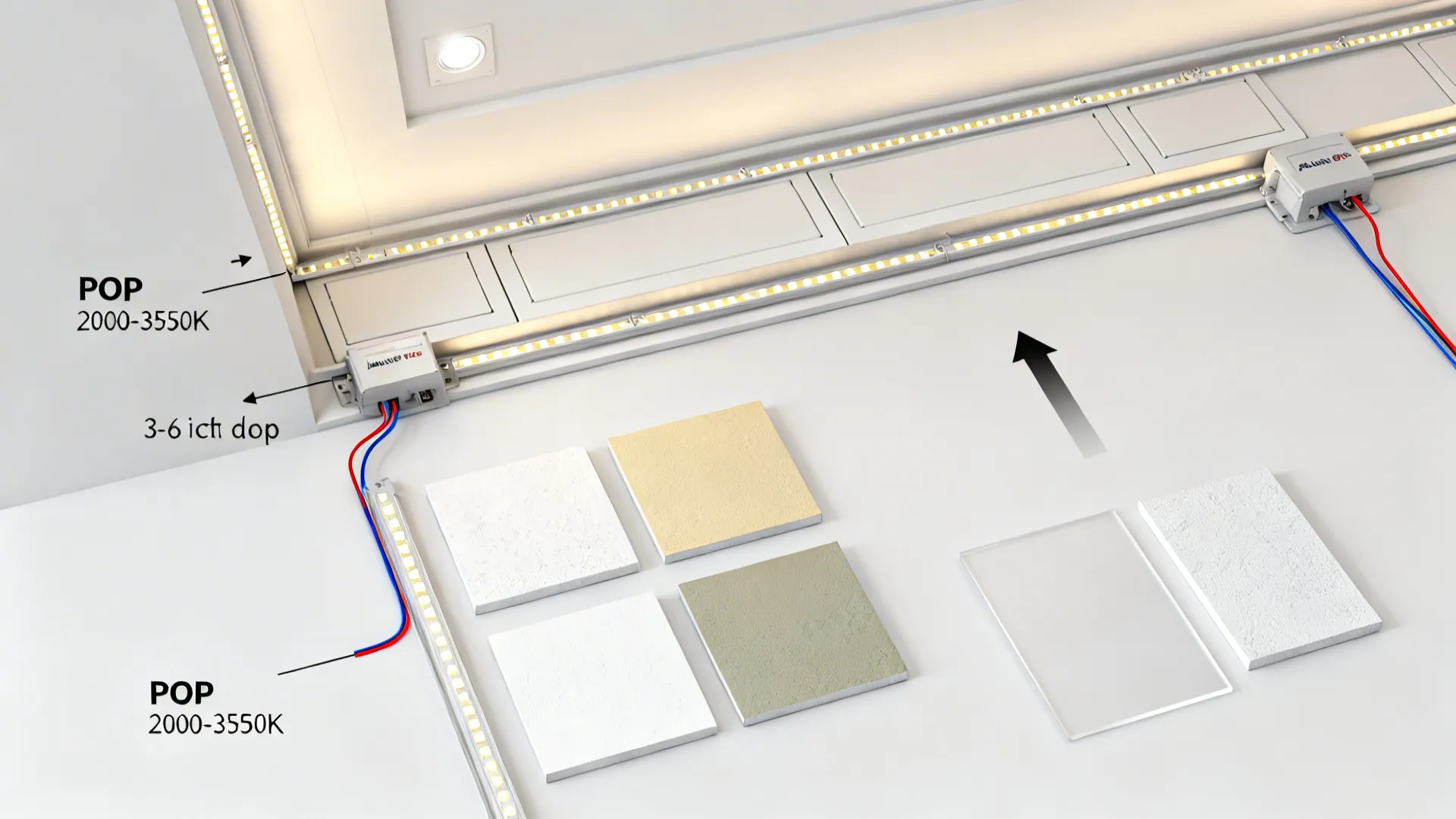 Minimal Cove POP Ceiling