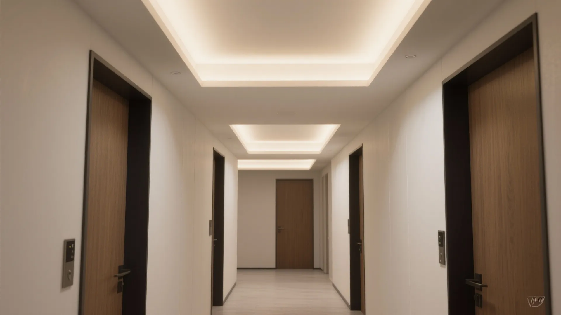 Soft Cove-Integrated LED Panels for Calm Ambient Layers