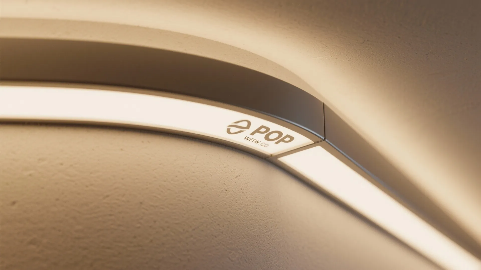 Minimalist POP Cove Ceiling with Hidden LEDs