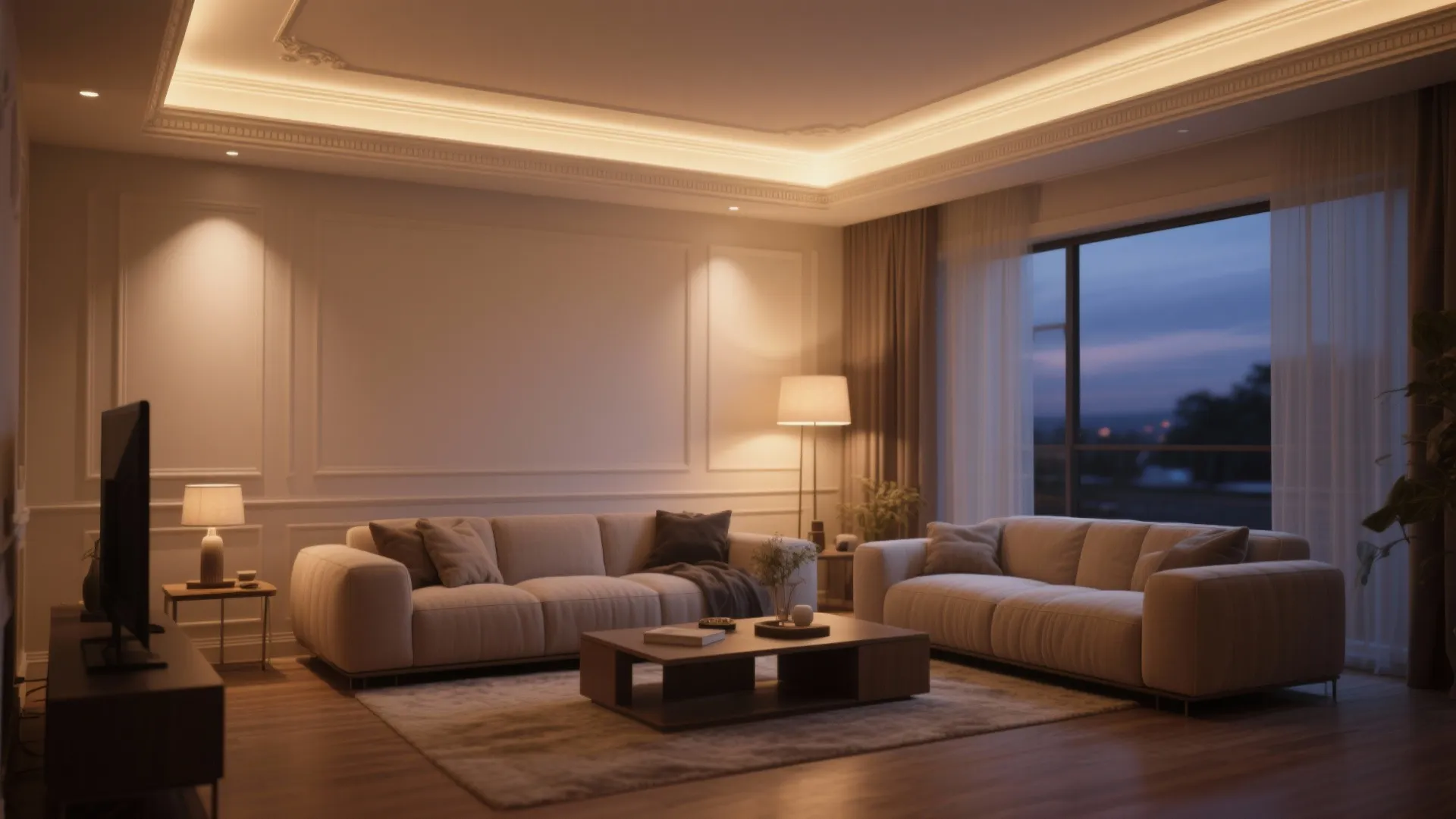 3. Cove Lighting for Ambient Glow