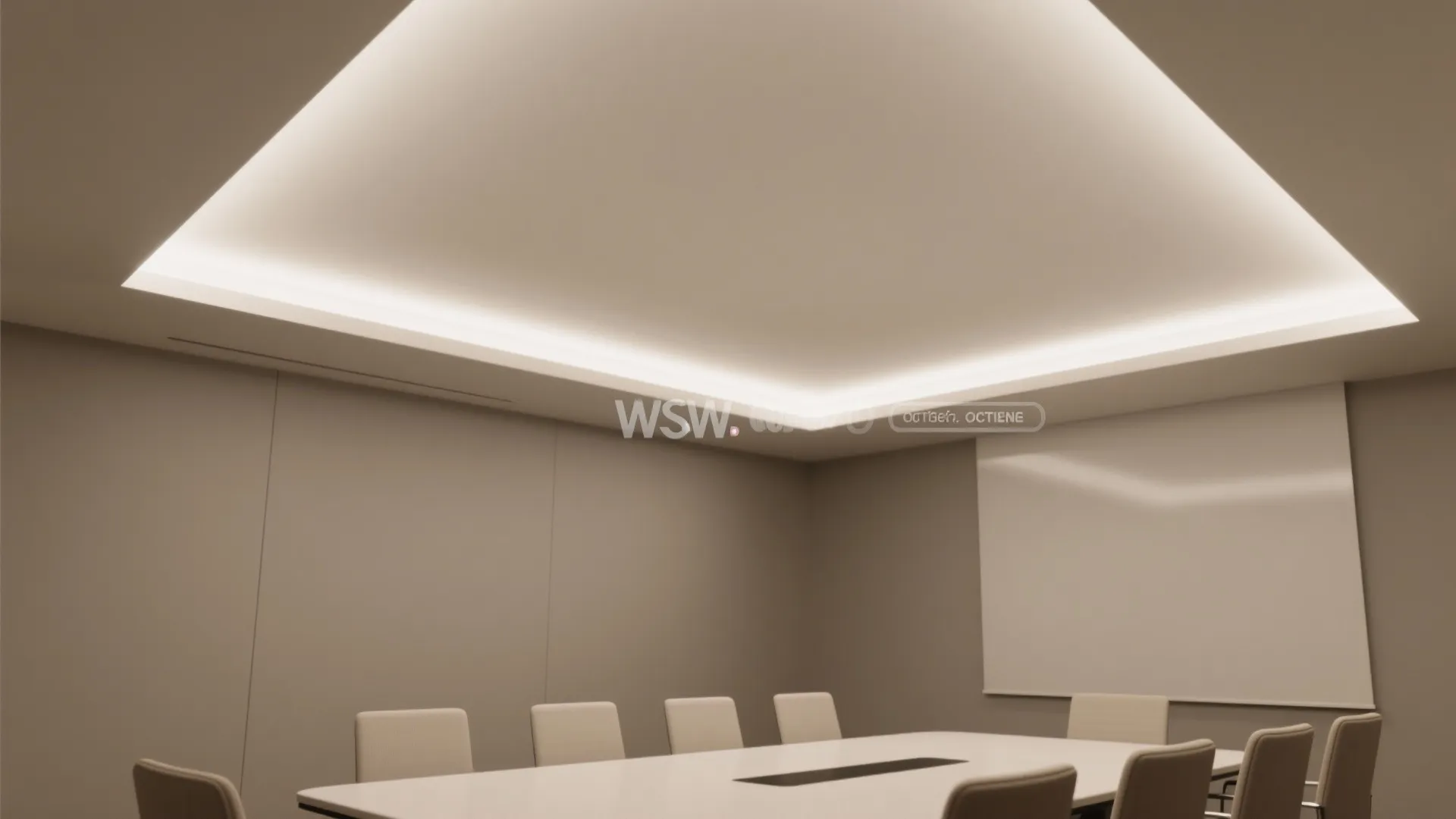 3. Indirect cove lighting to open ceilings