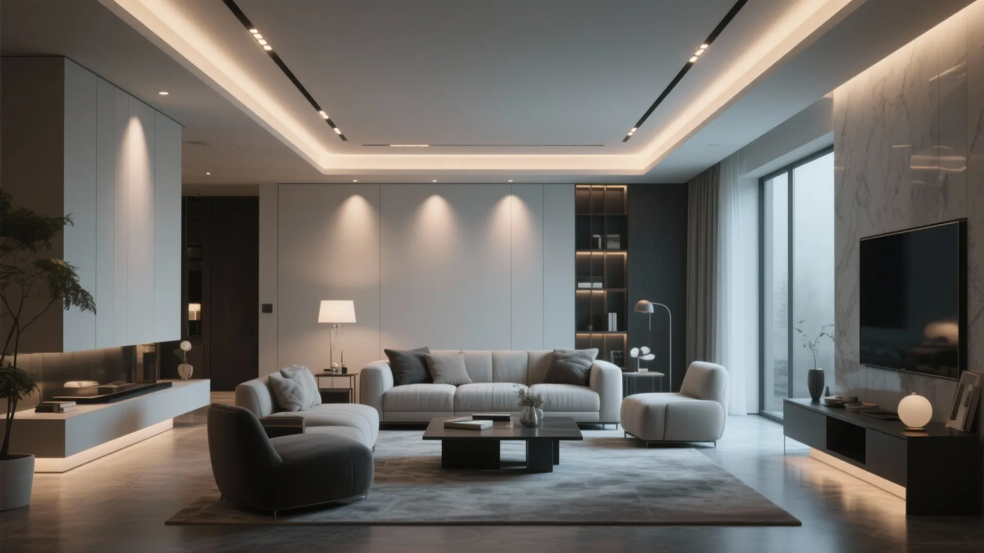 8. Ambient Glow with Cove Lighting