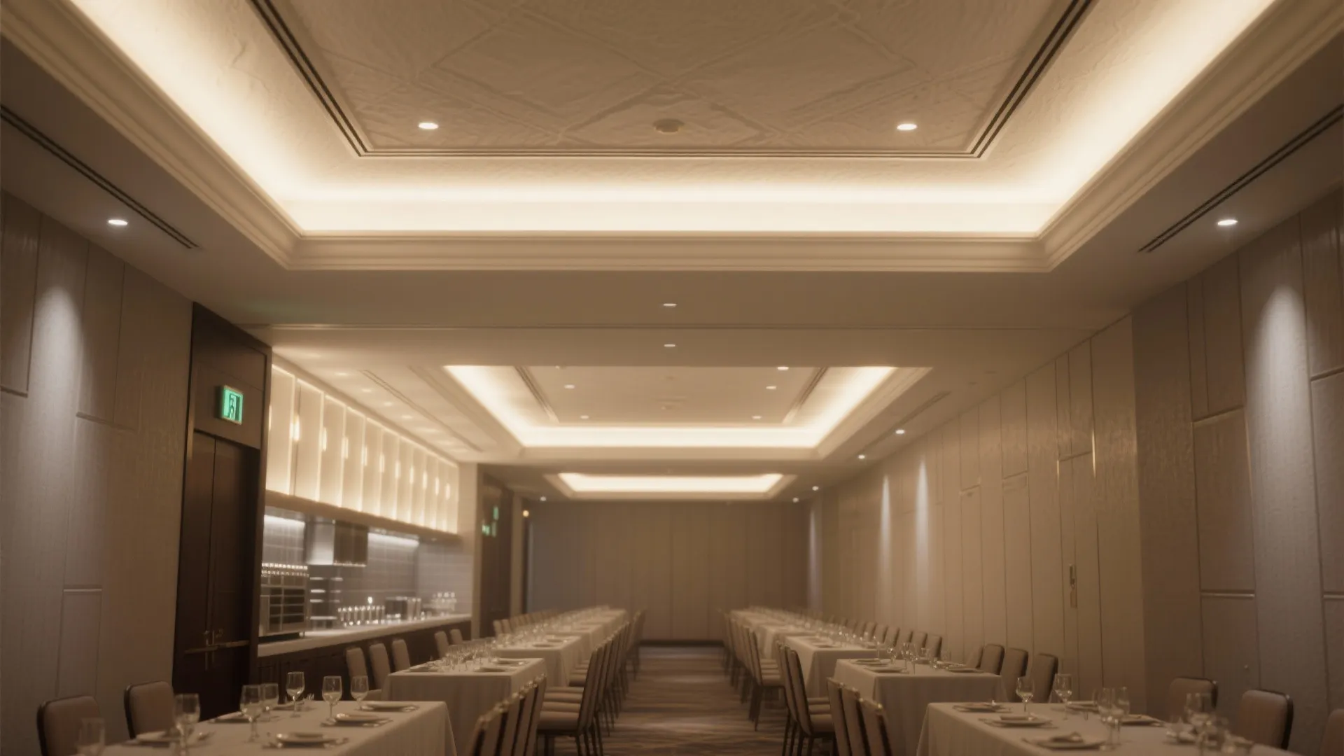 Layered Cove Lighting with Dimmable Zones