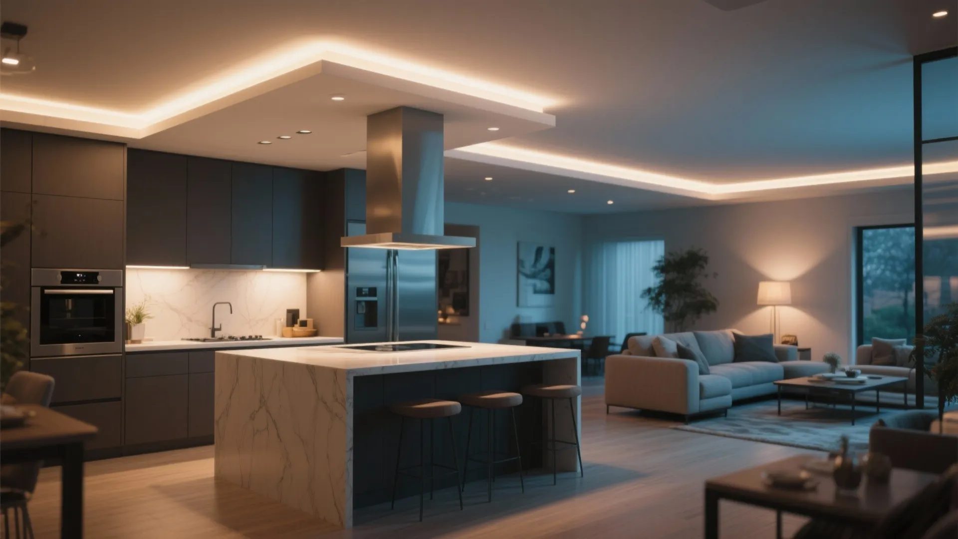 3. Cove Lighting for Soft Ambience