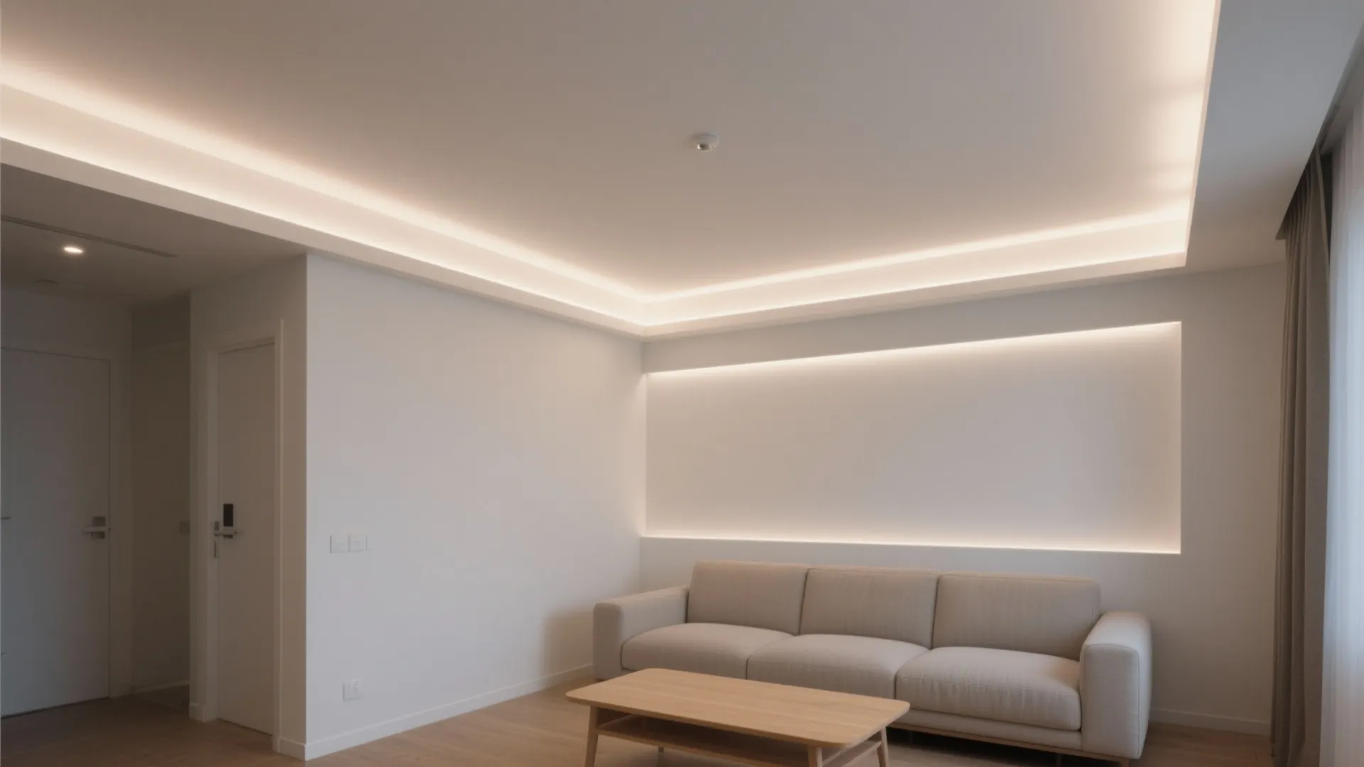 Soft Cove Lighting for Seamless Ceilings